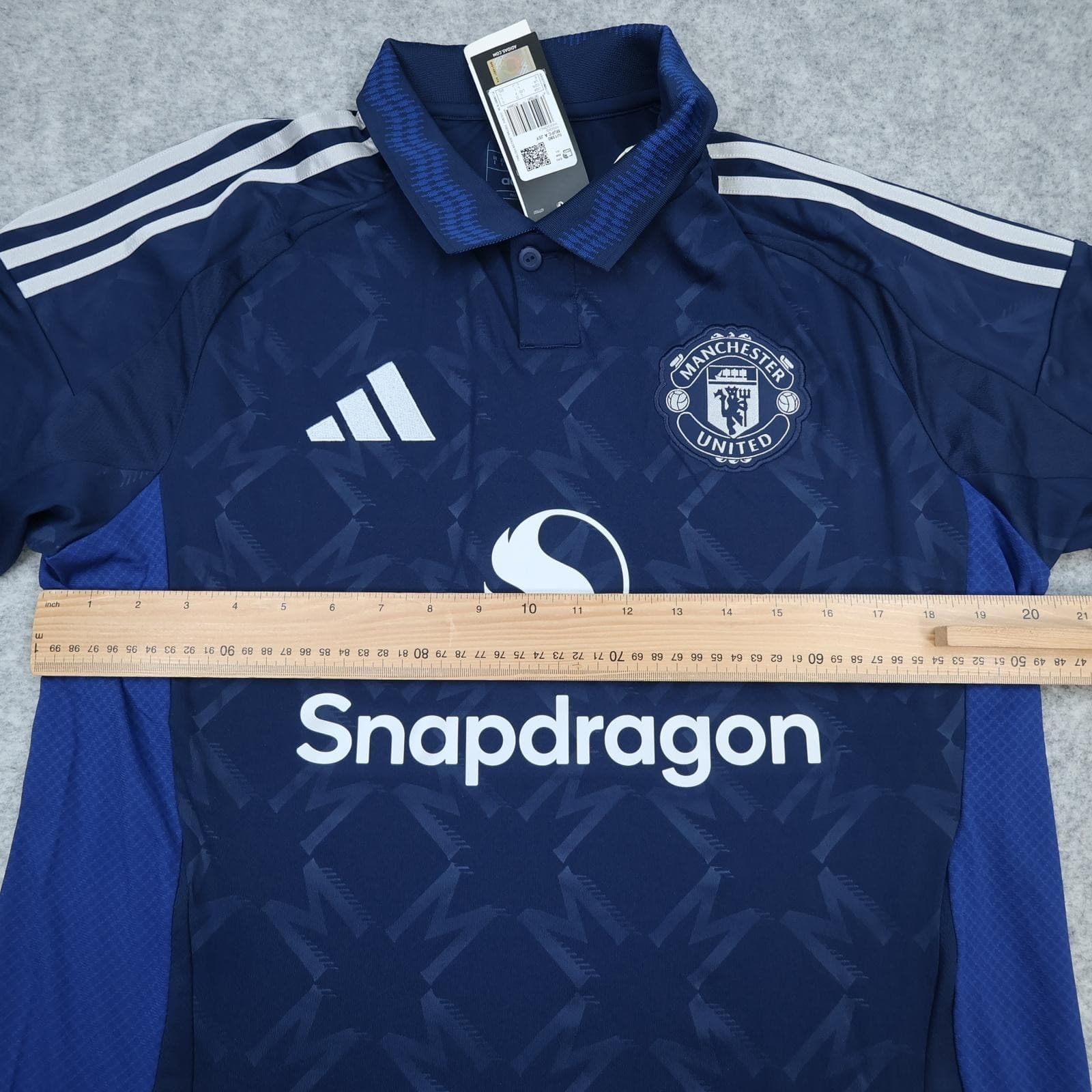 Manchester United Shirt Mens Large Blue Away 2024 2025 Adidas Soccer Jersey photo 10