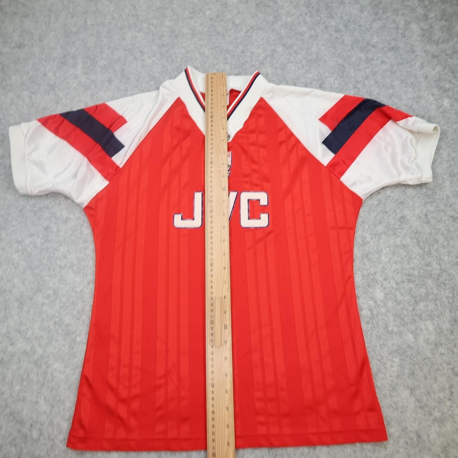 Vintage Arsenal Shirt Mens Medium Red Home 1992 1994 Adidas JVC Jersey UK photo 14