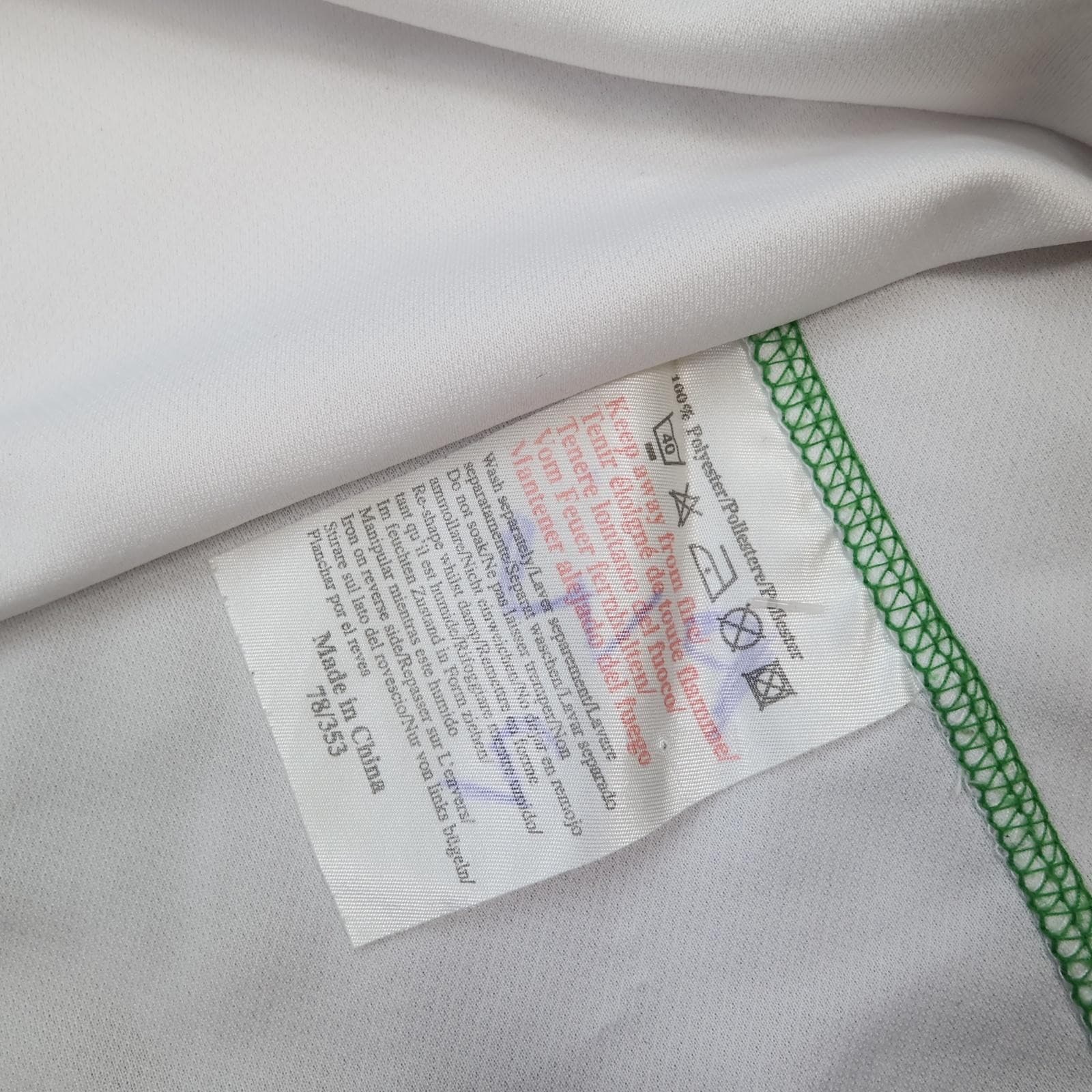 Vintage Ireland Away Shirt Mens Large White 2002 Football Umbro Eircom Jersey photo 9