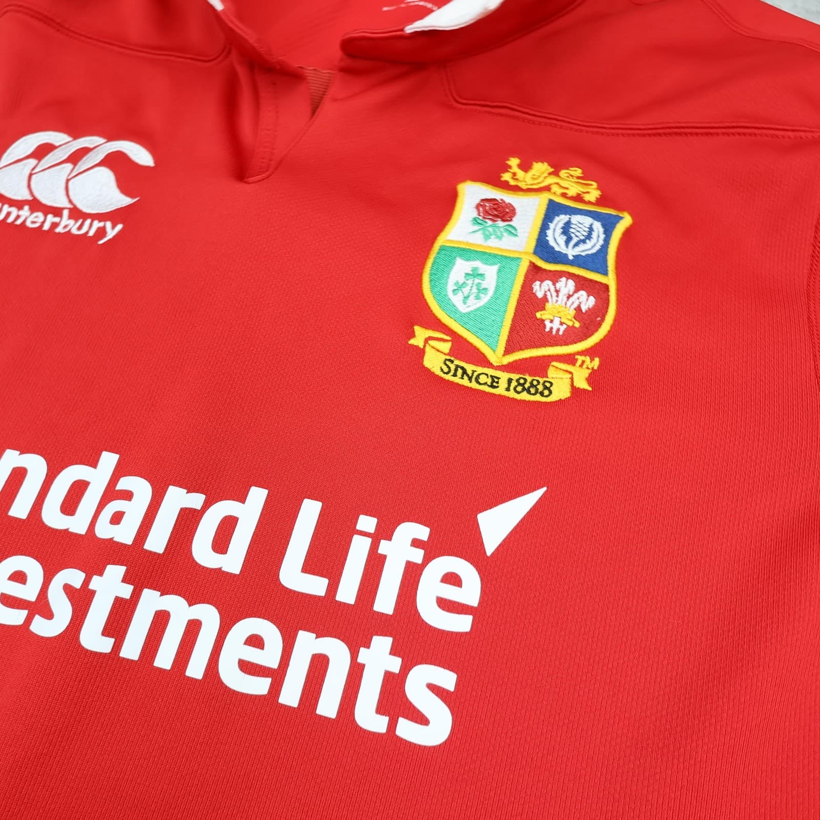 British & Irish Lions Shirt Mens XL Red Rugby Union Jersey Canterbury Vaposhield photo 6