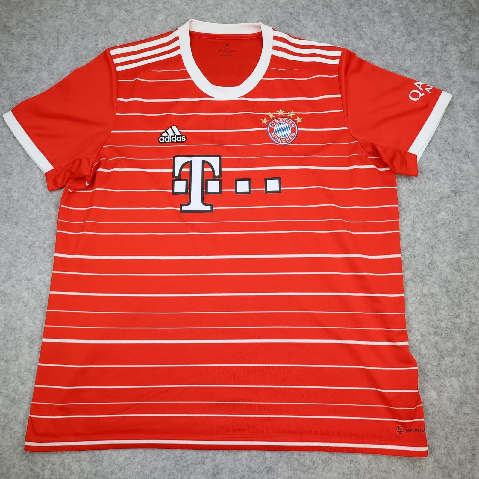 Bayern Munich Shirt Mens 2XL Red Home 2022 2023 XXL Adidas Soccer Jersey