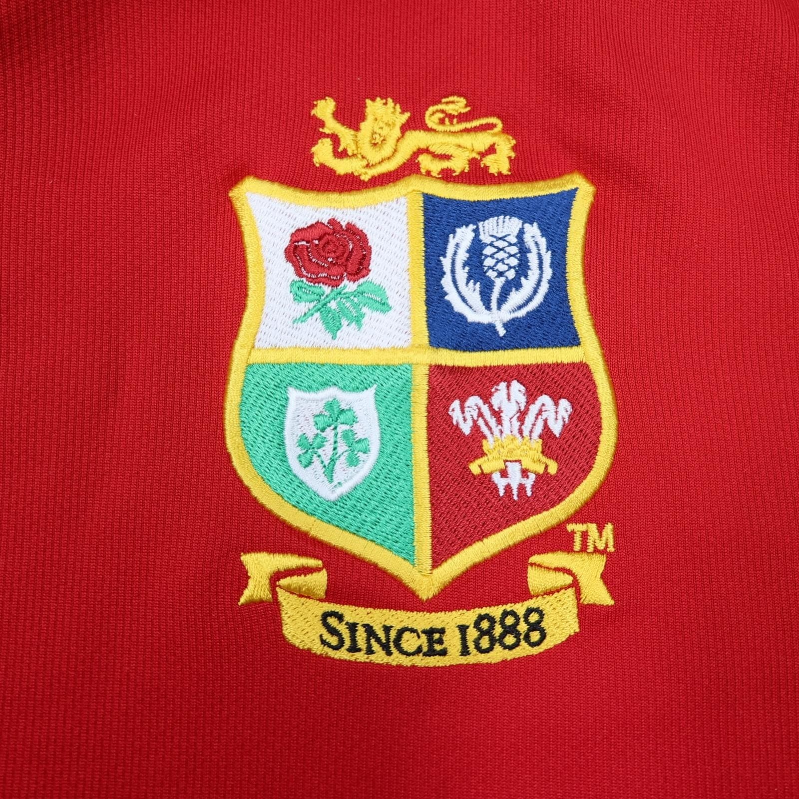 British Lions Rugby Shirt Mens Large Red Rugby Union Canterbury Vaposhield 2017 photo 4