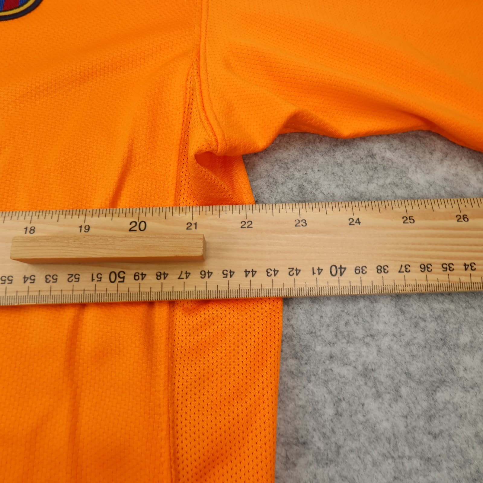 Vintage Barcelona Shirt Extra Large Orange Away Kit 2006 2007 Nike Soccer Jersey photo 12