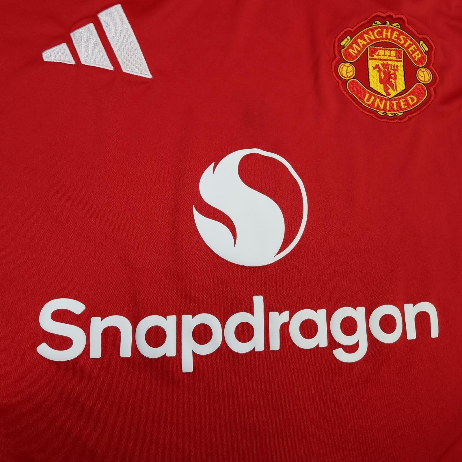 Manchester United Shirt Mens Large Red Home 2024 2025 Adidas Jersey photo 7
