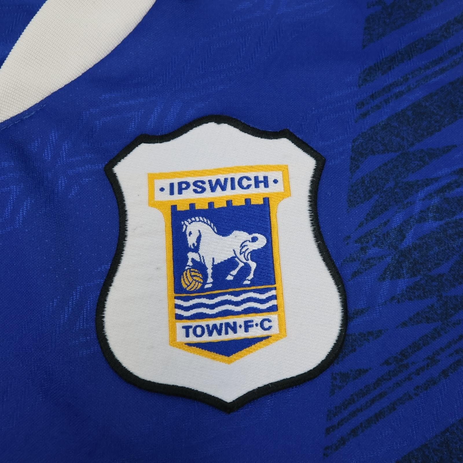 Vintage Ipswich Town Shirt Mens Large Blue Home 1994 1995 Umbro Fisons Jersey photo 4