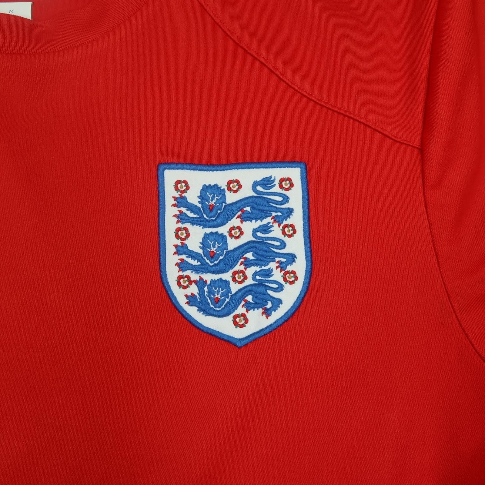 England Away Shirt Mens Medium Red 2010 2011 Umbro Tailored Soccer Jersey photo 3