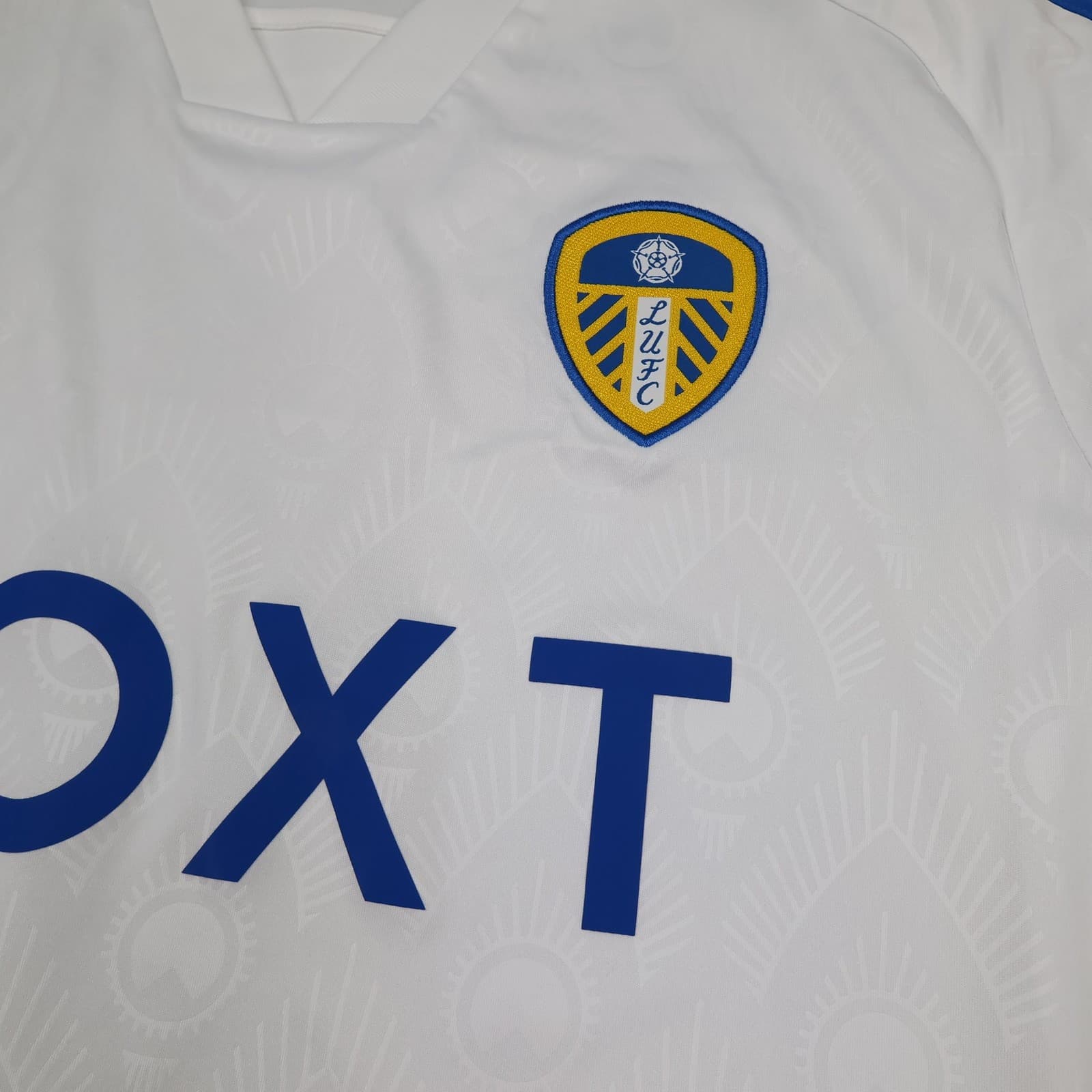 Leeds United Shirt Mens XL White Home Kit 2023 2024 Slim Fit Adidas Jersey photo 5