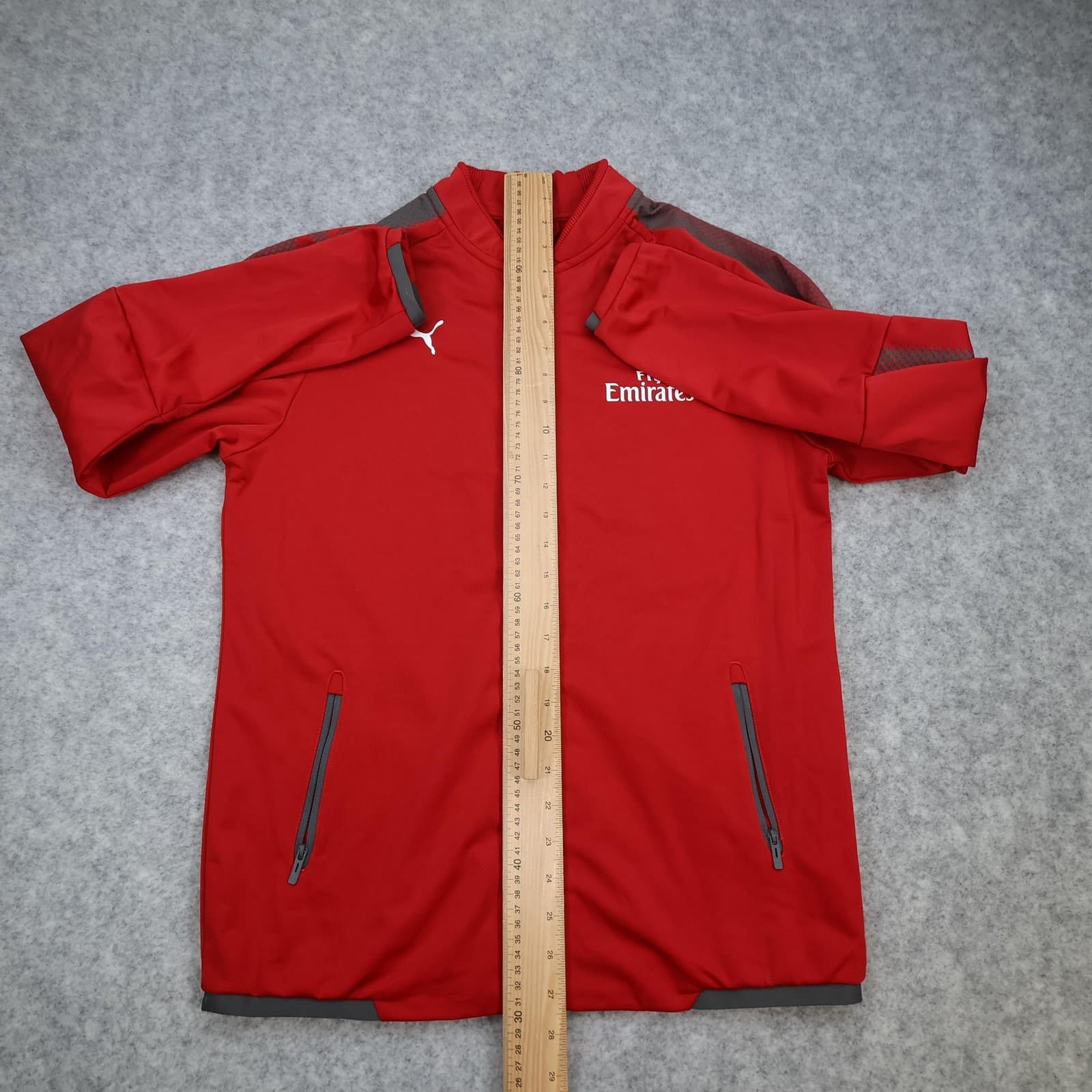Arsenal Jacket Womens Size 14 Red EPL 2017 2018 Puma Full Zip Training photo 9