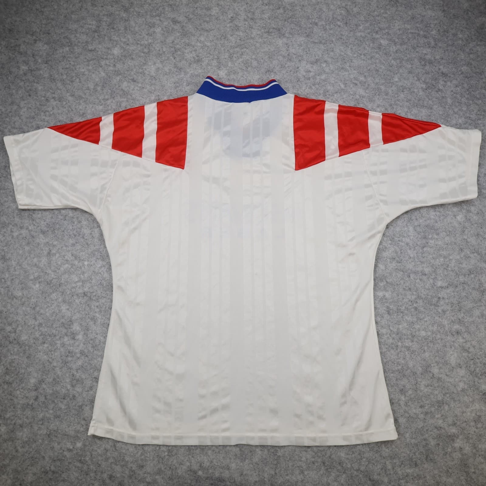 Vintage Rangers Football Shirt Large White Away Kit 1992 1994 Adidas Jersey photo 2