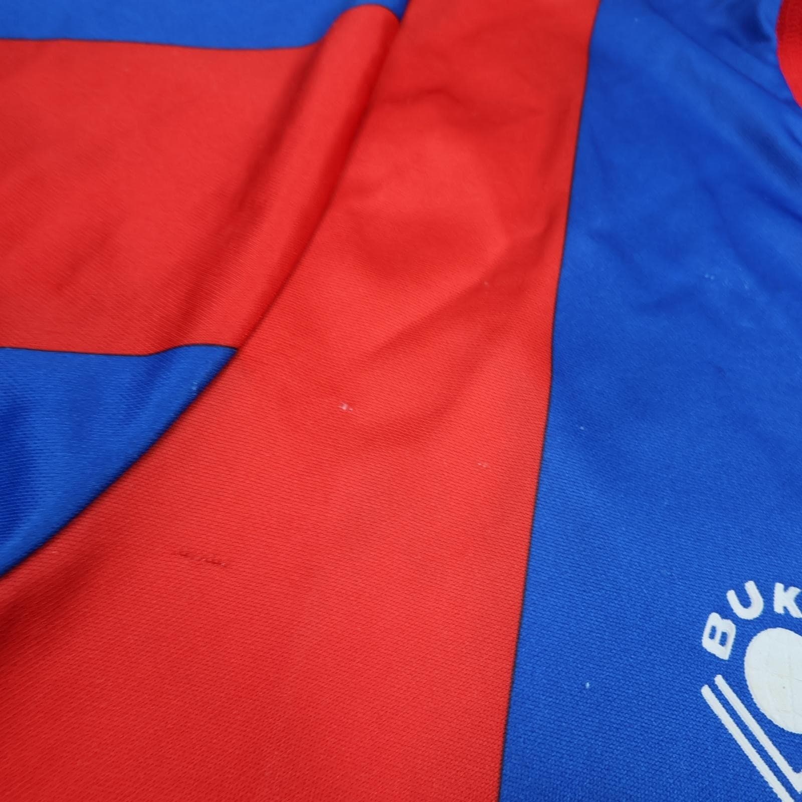 Vintage Crystal Palace Shirt Mens Large Home Red Blue 1989 1990 Bukta Virgin 80s photo 9