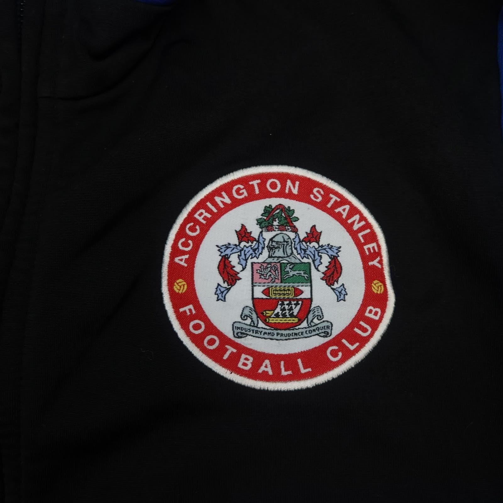 Accrington Stanley Jacket Mens Medium Blue 2018 2019 Football Adidas Track Top photo 3