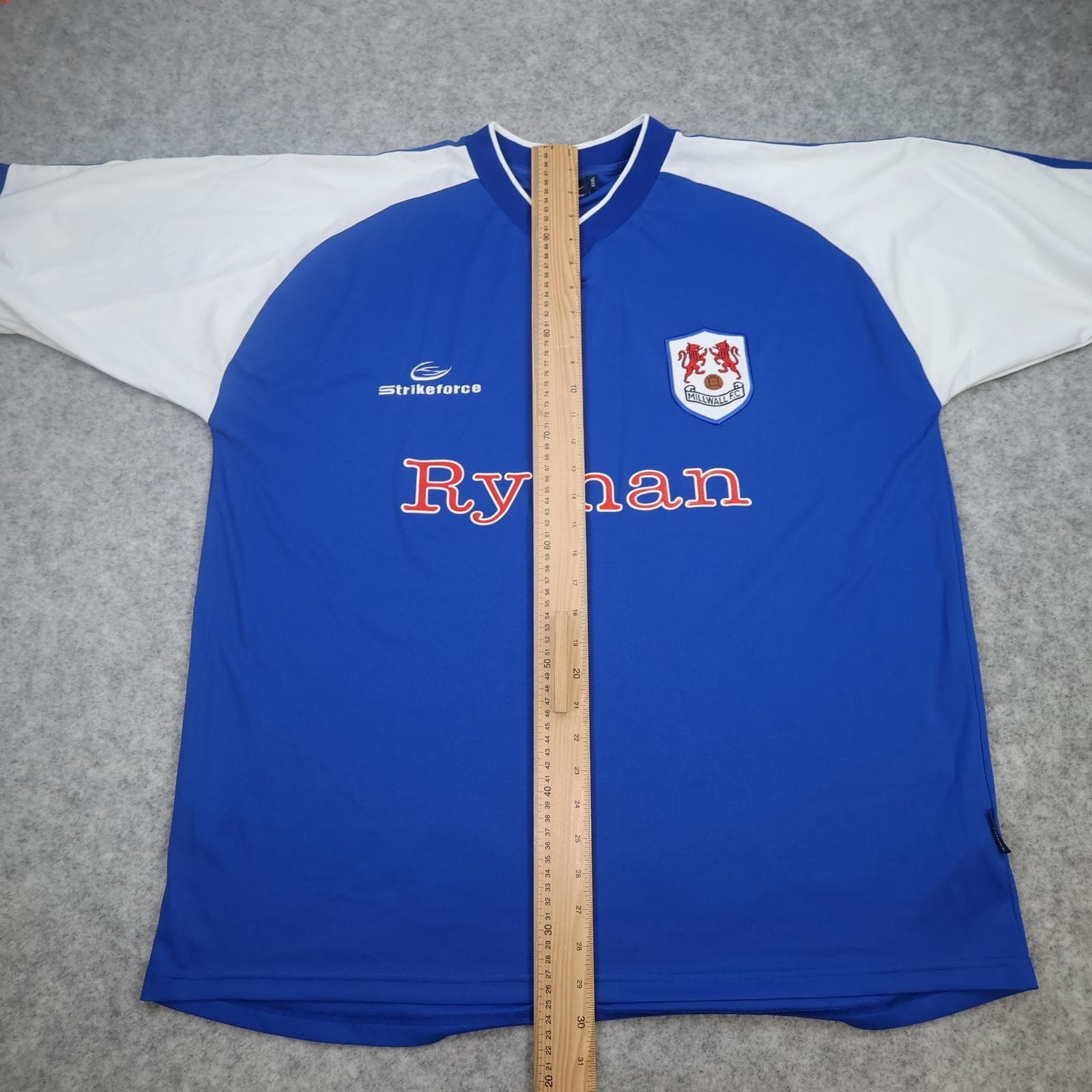 Millwall Shirt Mens 3XL Blue Home 2003 2004 Strikeforce Ryman Soccer Jersey photo 12