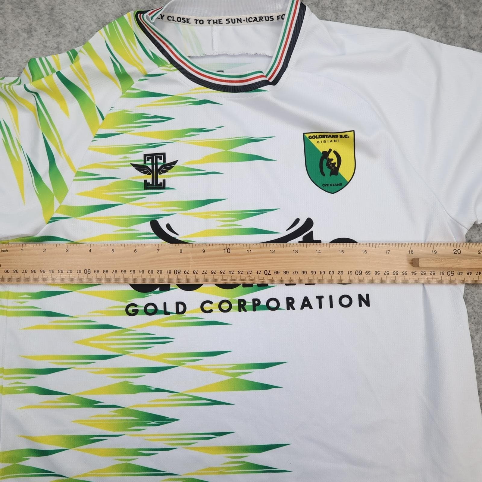 Bibiani Goldstars SC Shirt Mens Large White 2023 2024 Icarus Asante Gold Jersey photo 8