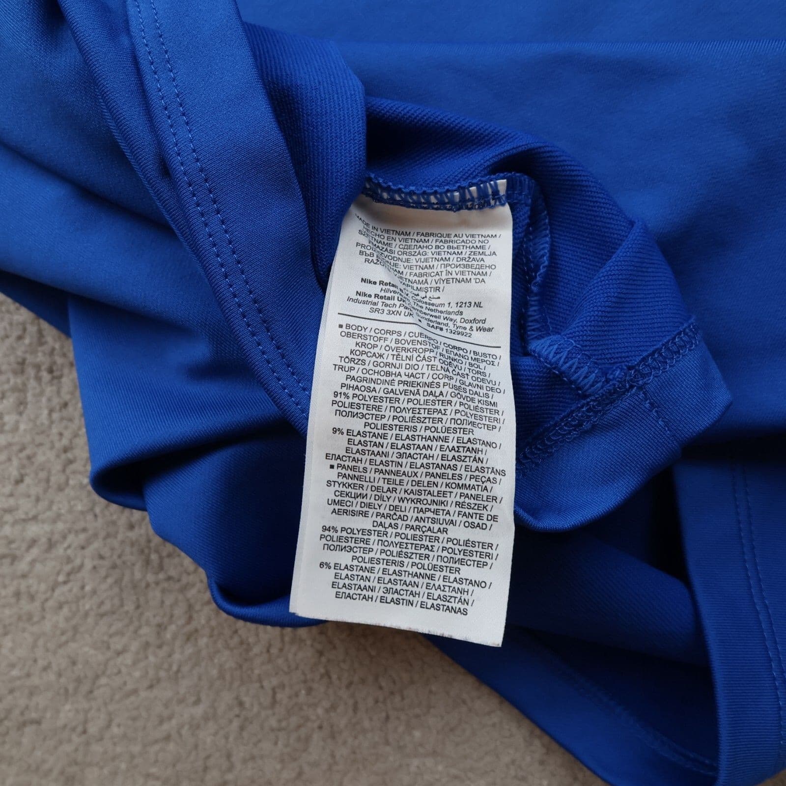 England Football Jumper Large Nike Blue Drill Top Pullover 2022 2023 1/4 Zip photo 10