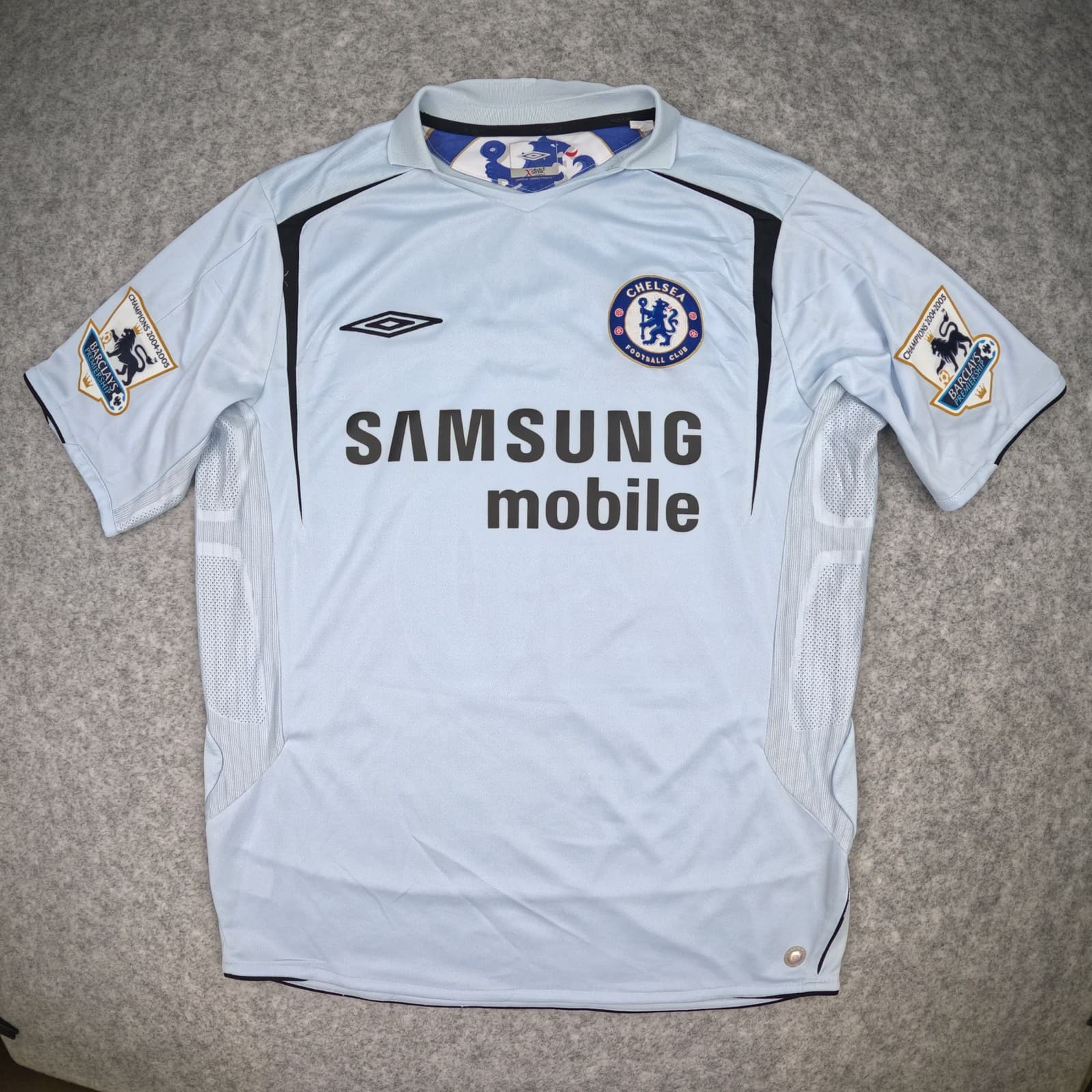 Chelsea Football Shirt Large Blue Away 2005 06 Umbro Terry 26 Soccer Jersey photo 2