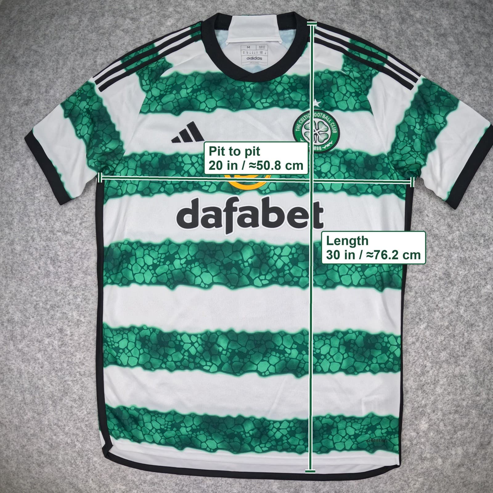Celtic Football Shirt Home Medium Green 2023 2024 Adidas Kyogo 8 Soccer Jersey photo 4