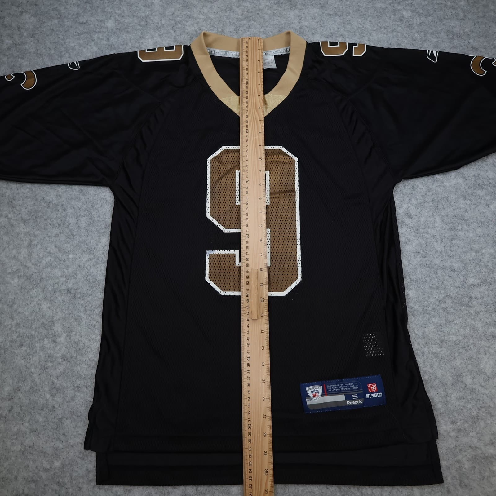 New Orleans Saints Jersey Small Black Shirt Reebok NFL Drew Brees 9 photo 10
