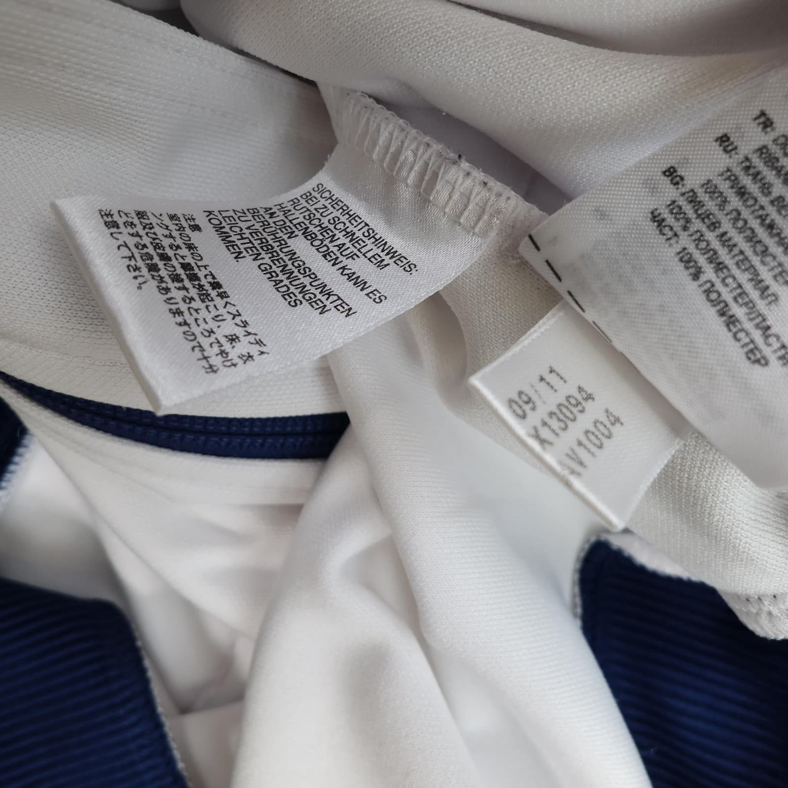 Chelsea Tracksuit Jacket Mens Medium Navy White Track 2011 2012 Anthem Soccer photo 13