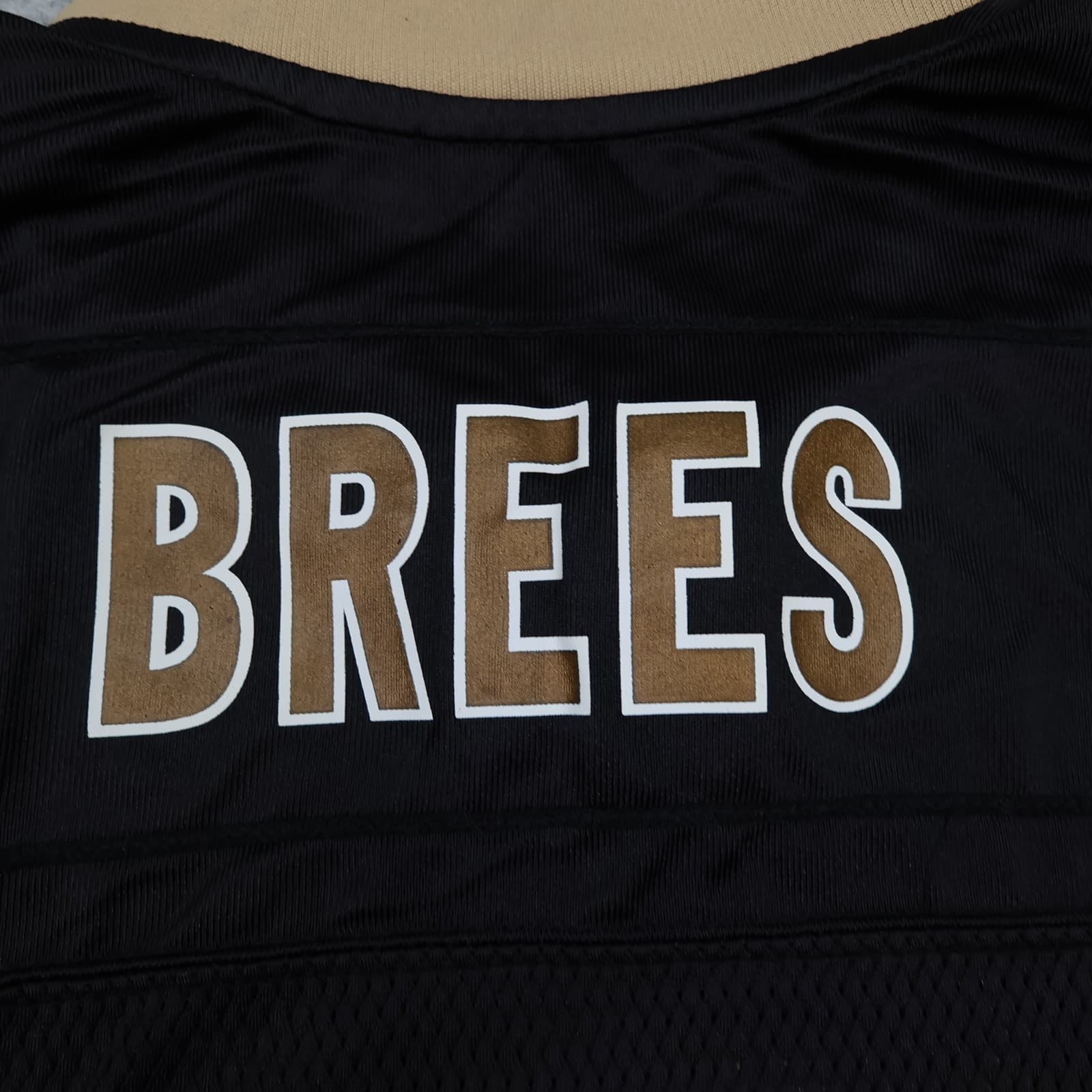 New Orleans Saints Jersey Small Black Shirt Reebok NFL Drew Brees 9 photo 13