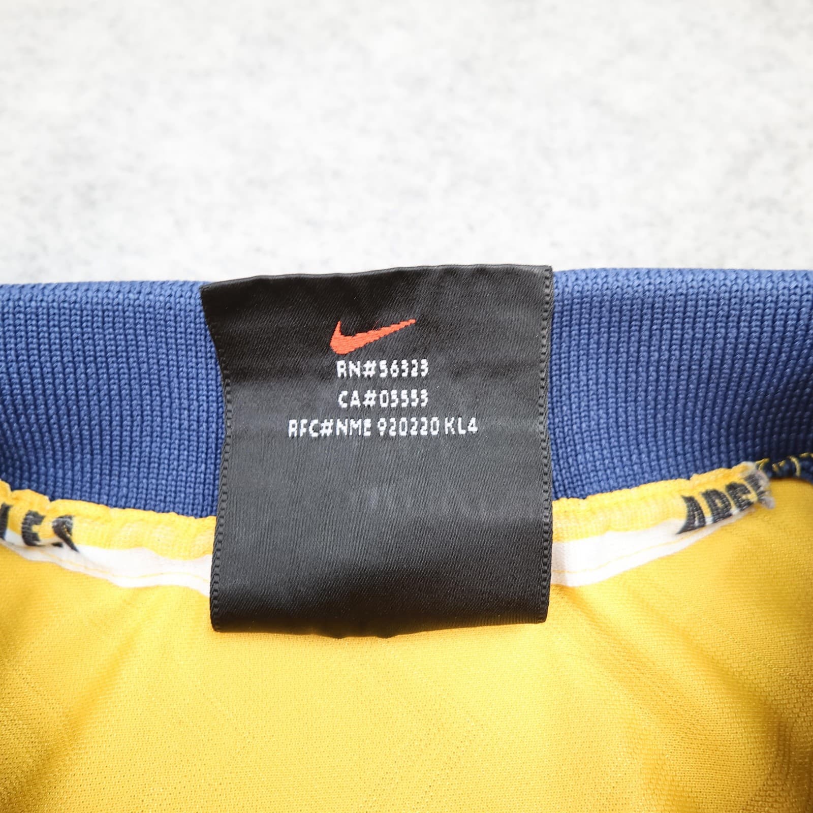 Vintage Arsenal Shirt XL Boys Yellow Away 1996 1997 Football Nike JVC Jersey photo 9