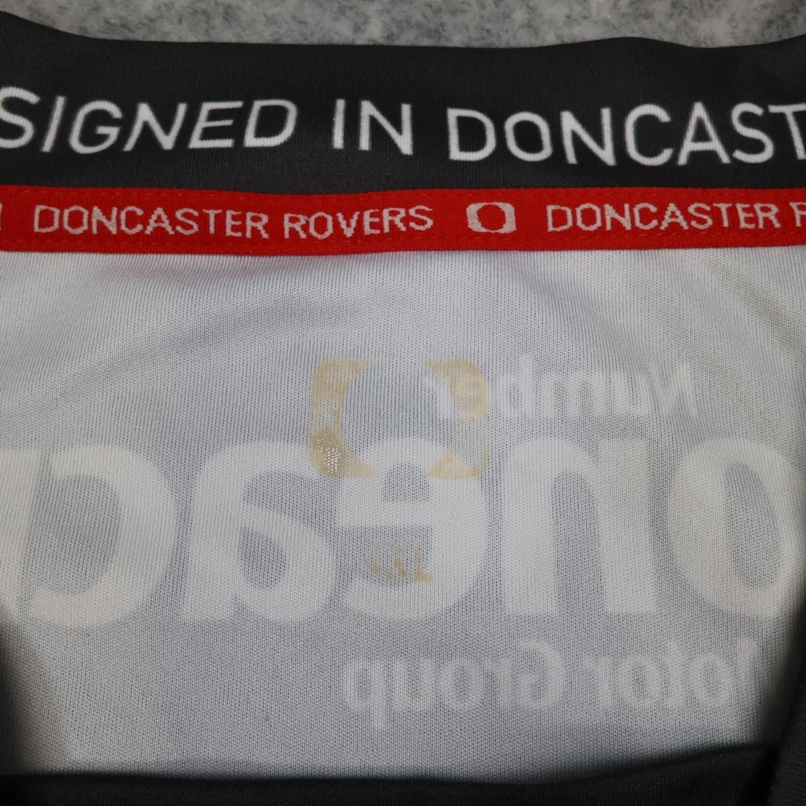 Doncaster Rovers Shirt Mens XXL Black EFL 2020 2021 Club Doncaster LNER Jersey photo 7