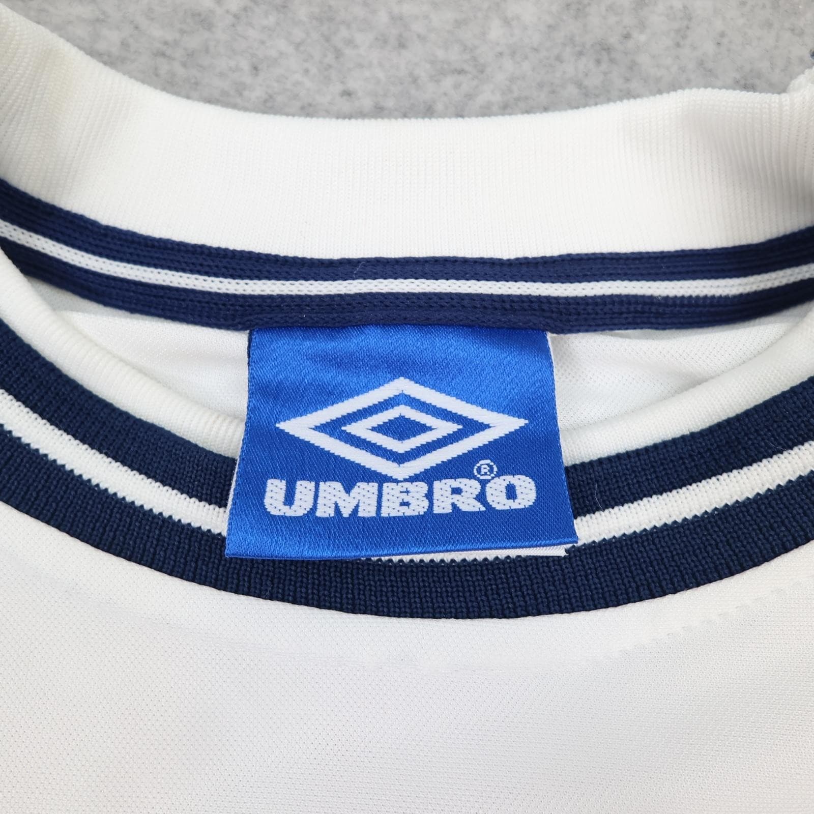 Vintage England Home Shirt Mens 2XL White 1999 2001 Football Umbro Shearer 9 photo 10