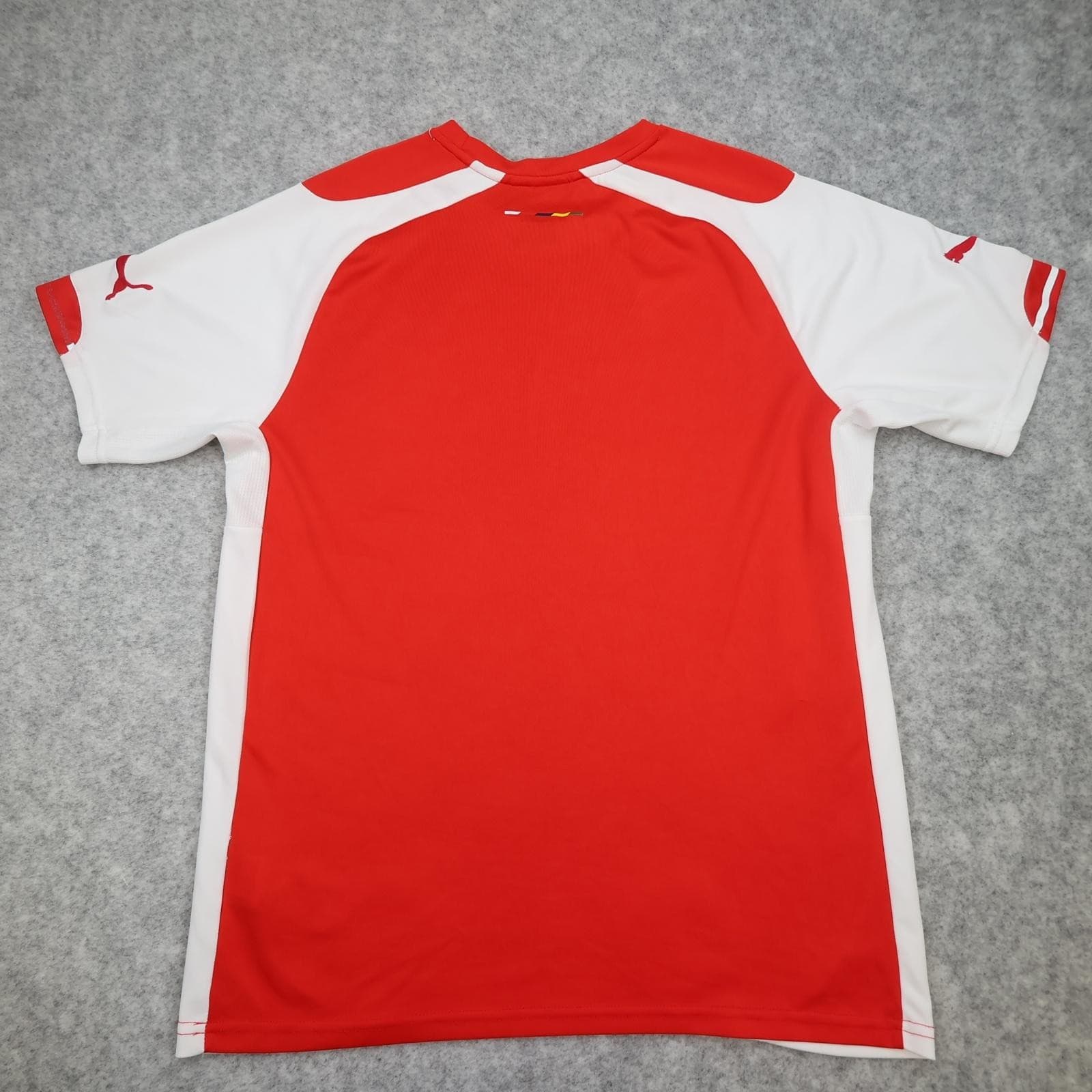 Arsenal Shirt Mens Large Red Home EPL 2014 2015 Puma Fly Emirates Jersey photo 13