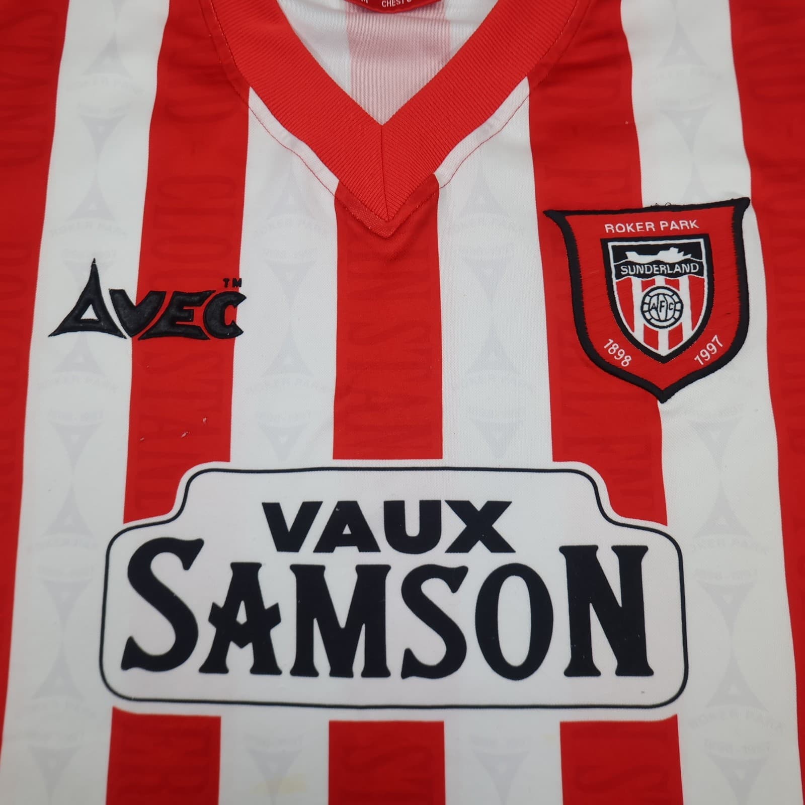 Vintage Sunderland Shirt Medium Red Home Kit 1996 1997 Avec Soccer Jersey photo 4