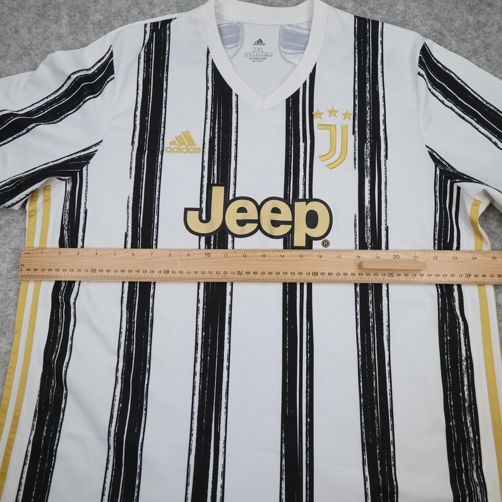 Juventus Shirt Mens 2XL White Home 2020 2021 Football Adidas Jeep AEROREADY photo 9