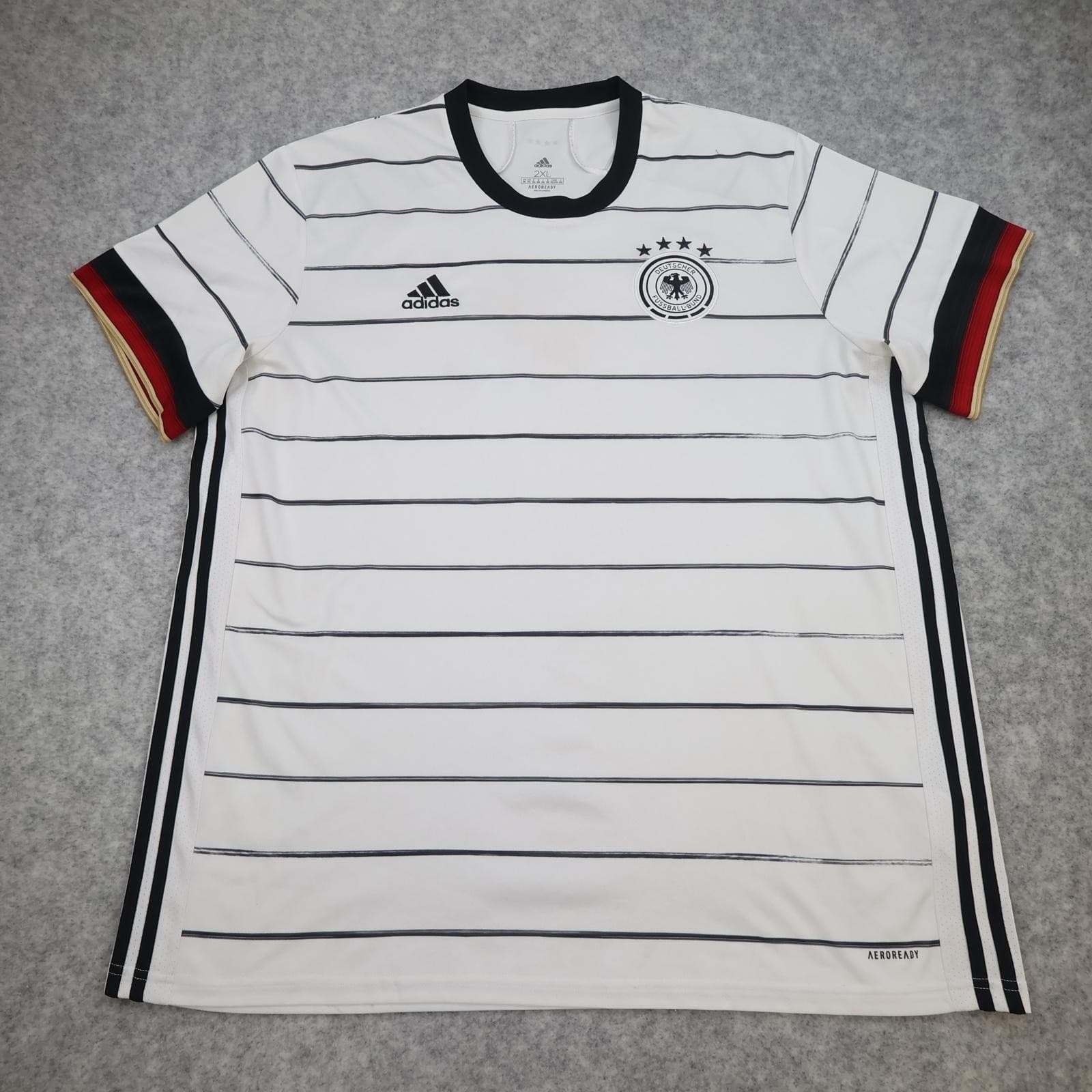 Germany Home Shirt Mens 2XL White 2020 2021 Football Adidas AEROREADY Jersey