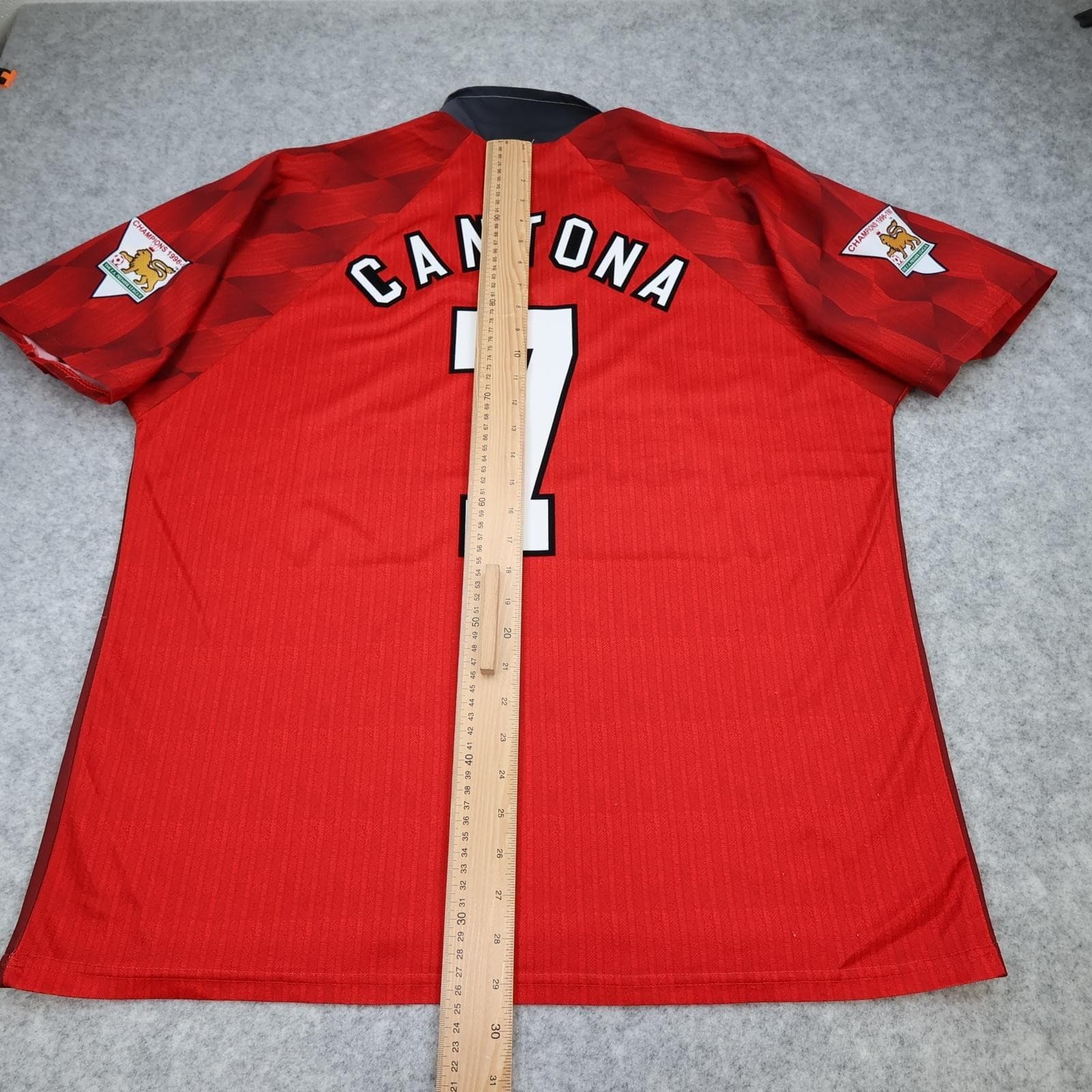 Vintage Manchester United Shirt Mens XL Red Home 1996 98 Umbro Cantona 7 Jersey photo 12