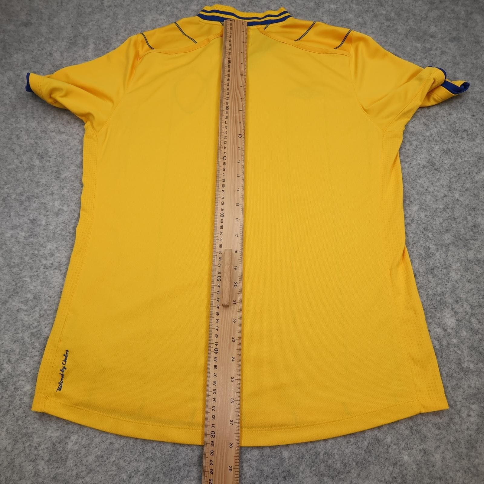 Sweden Home Shirt Mens Medium Yellow 2012 2013 Umbro Soccer Jersey Top SVFF photo 10