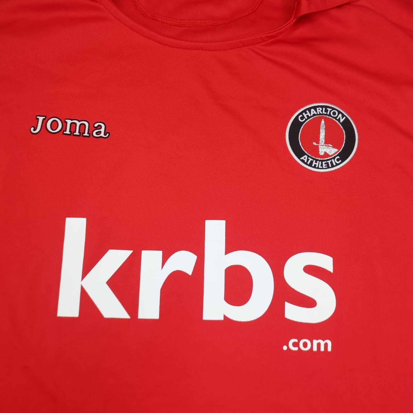Charlton Athletic Shirt 4XL Red Home Kit 2009 2010 Joma Soccer Jersey XXXXL photo 4