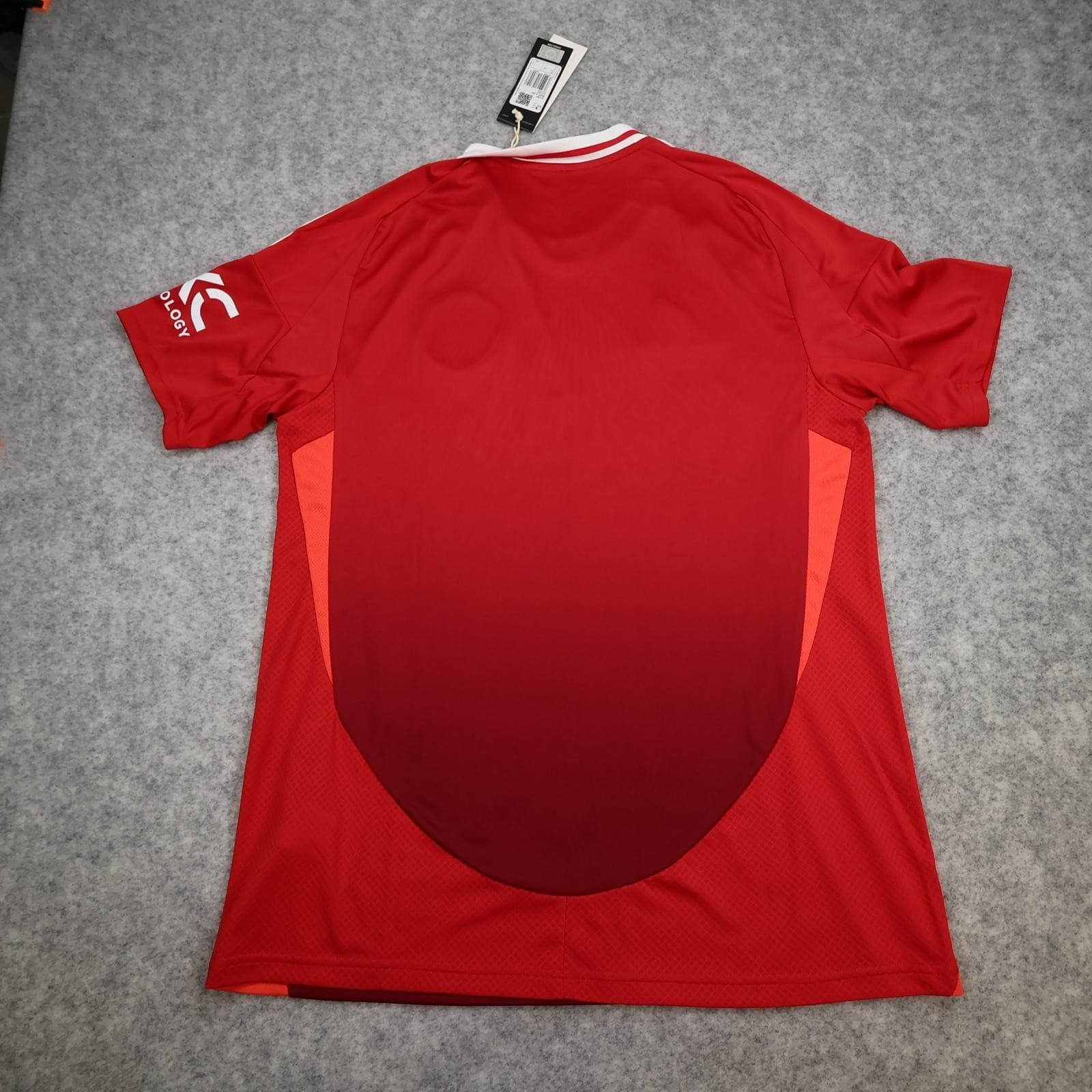 Manchester United Shirt Mens Large Red Home 2024 2025 Adidas Soccer Jersey photo 2