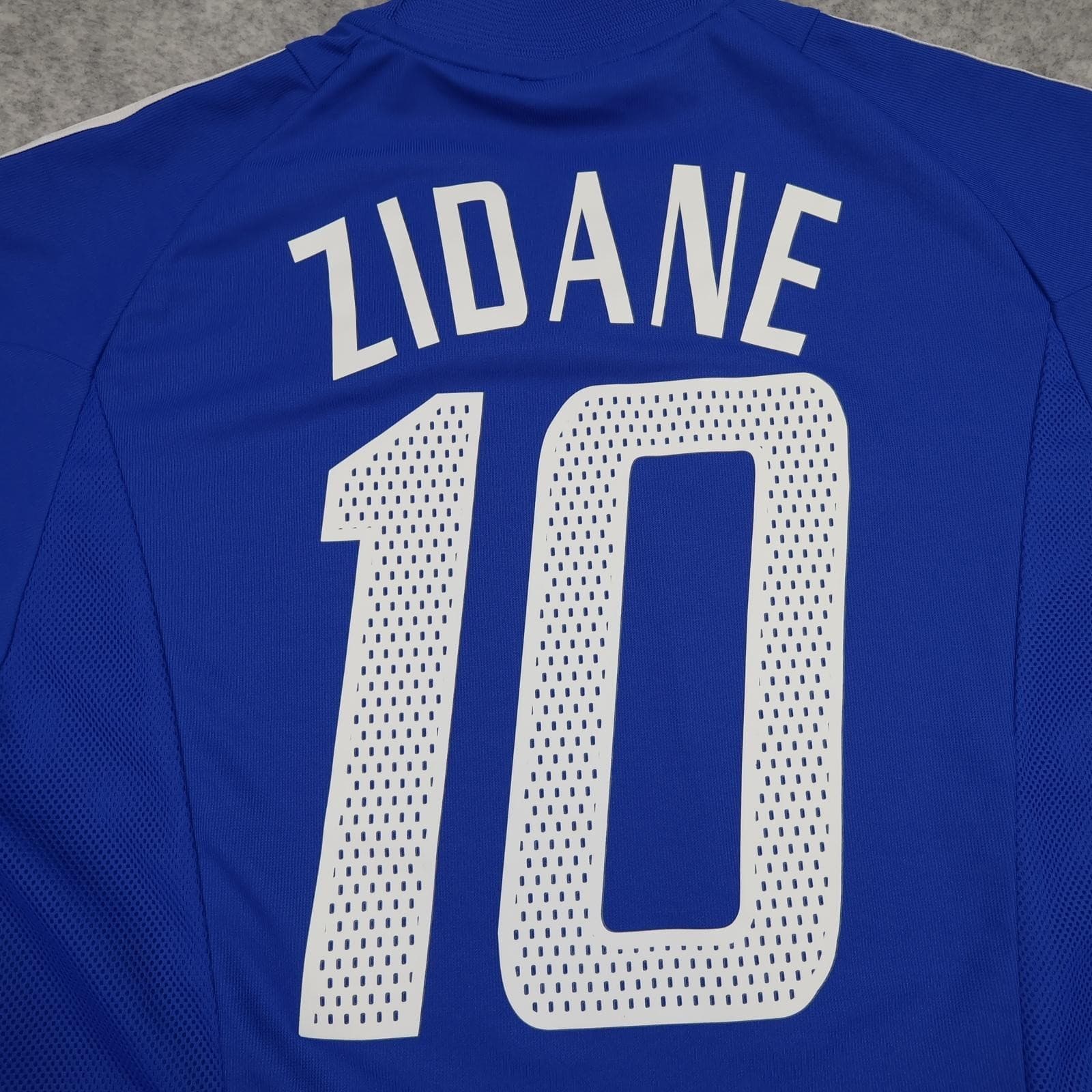 Vintage France Home Shirt Mens Medium Blue 2002 2004 Football Adidas Zidane 10 photo 3