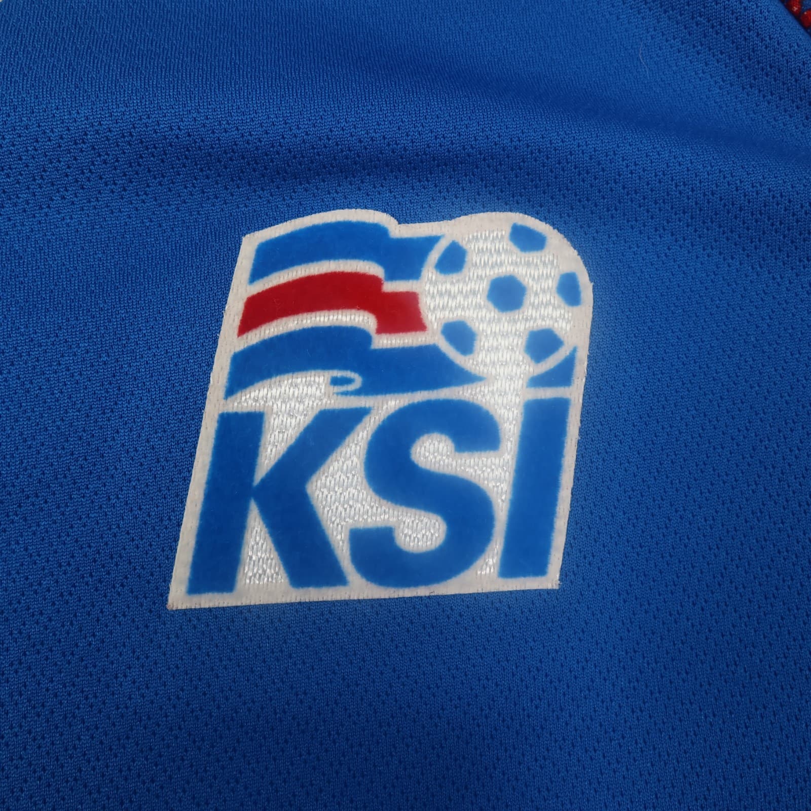 Iceland Football Shirt Extra Small Blue Home Kit 2018 2019 Soccer Jersey KSI photo 5