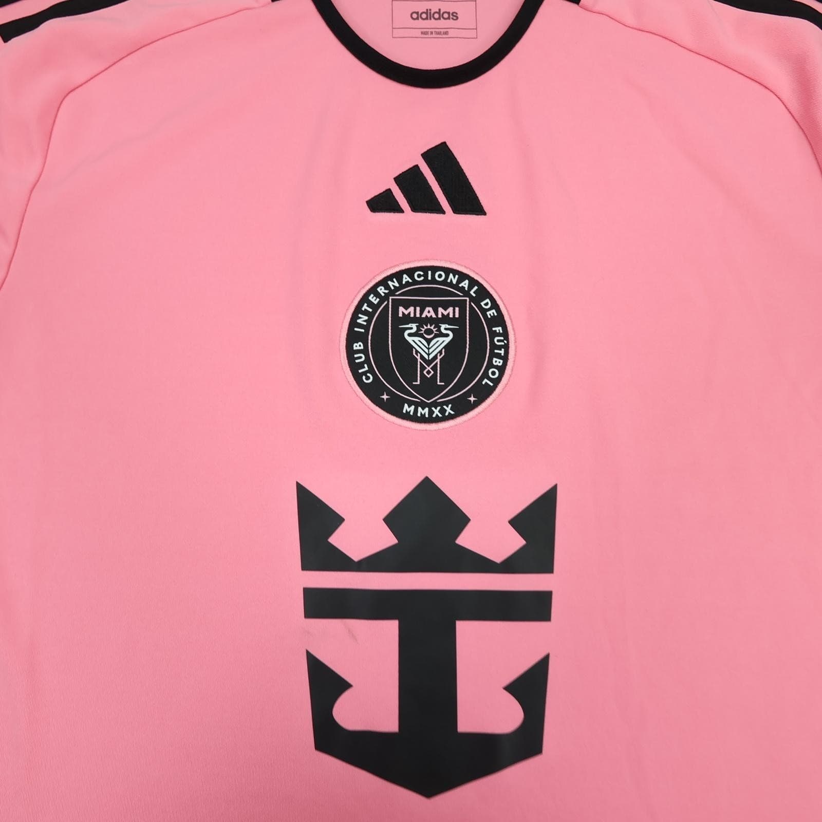 Inter Miami Shirt Mens Medium Pink MLS Football Adidas Royal Caribbean Jersey photo 3