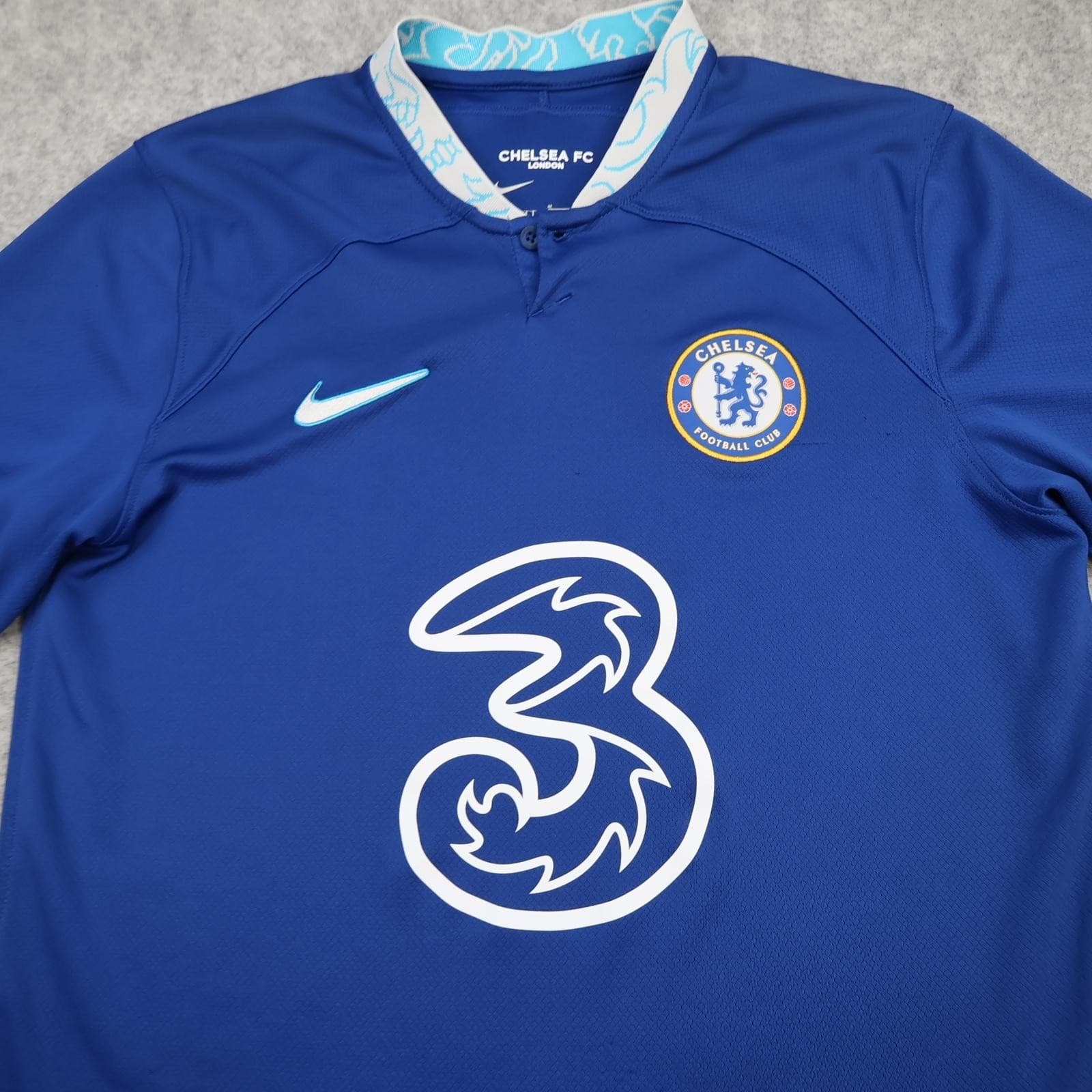 Chelsea Shirt Mens Medium Blue Home 2022 2023 Football Nike Three Jersey photo 3