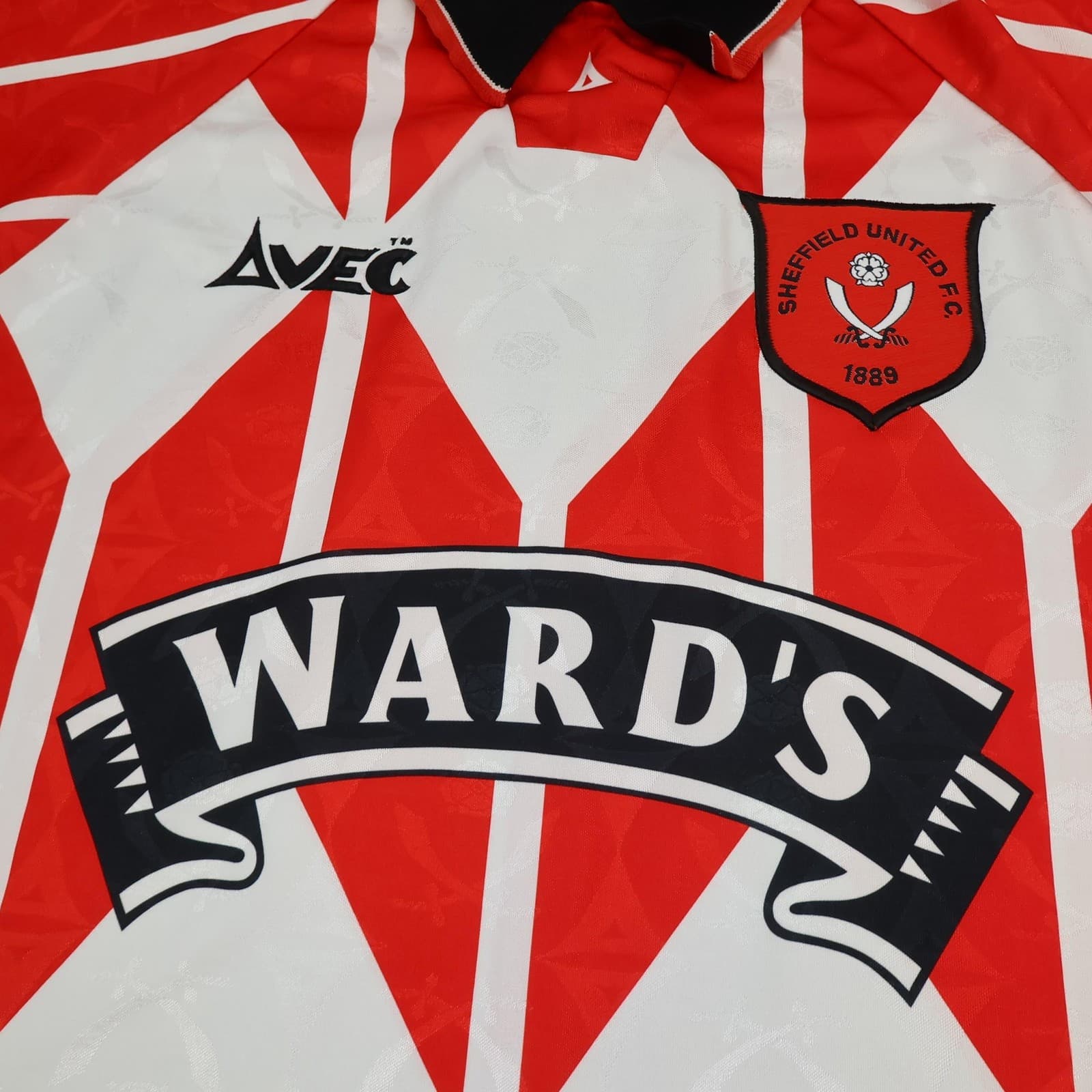 Vintage Sheffield United Shirt Medium Red Home 1995 1996 Avec Soccer Jersey photo 3