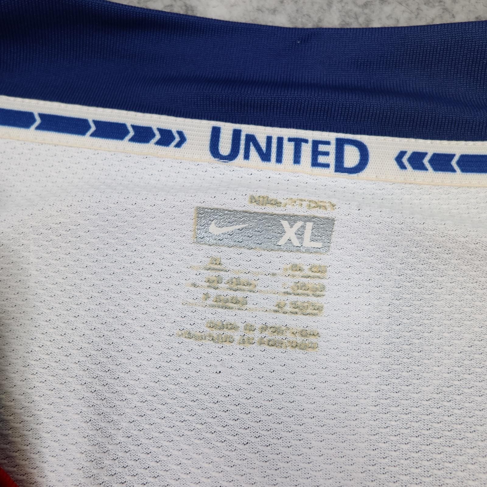 Manchester United Shirt Mens XL White Away 2008 2009 Football Nike AIG Ronaldo 7 photo 8