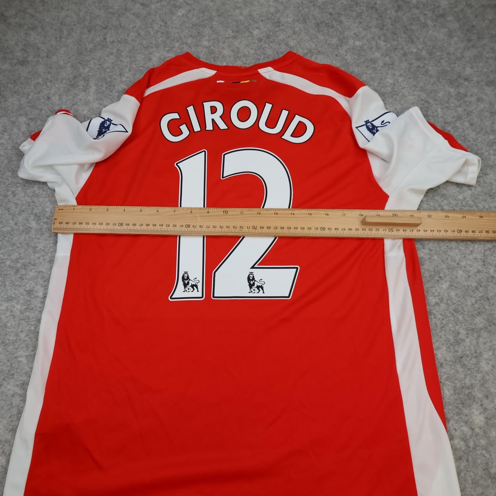 Arsenal Shirt Mens Large Red Home 2014 2015 Football Puma Giroud 12 Jersey photo 10