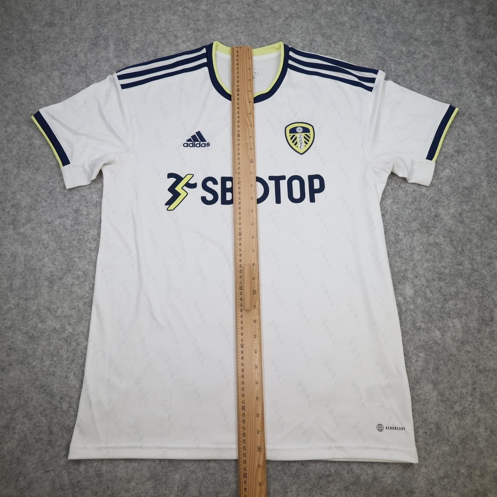 Leeds United Shirt Mens Large White Home 2022 2023 EPL Football Adidas SBOTOP photo 12