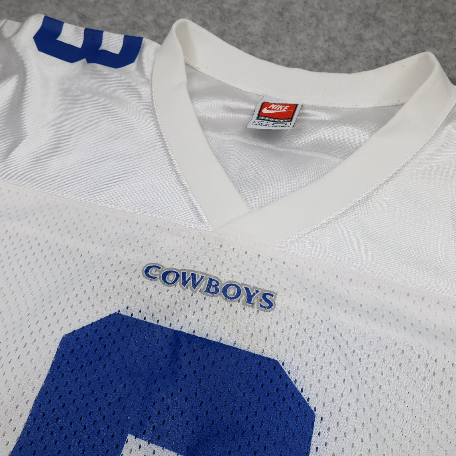 Dallas Cowboys American Football Jersey Mens Large White Nike Troy Aikman 8 photo 4