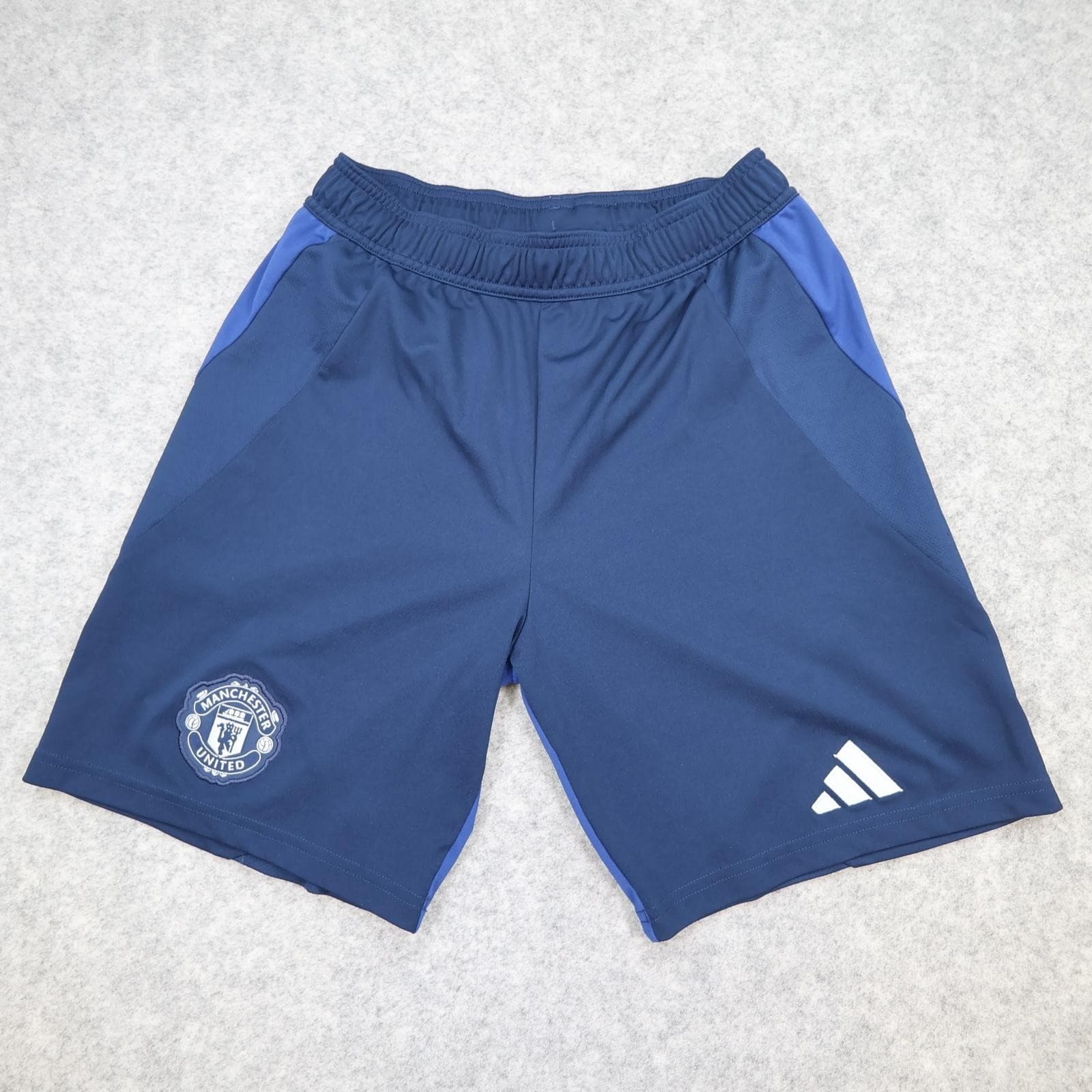 Manchester United Shorts Mens Small Navy Blue Away 2024 2025 Football Adidas