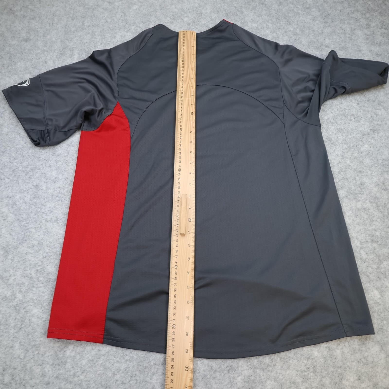 Manchester United Shirt Mens Large Grey Training 2004 2005 Nike Vodafone Soccer photo 10