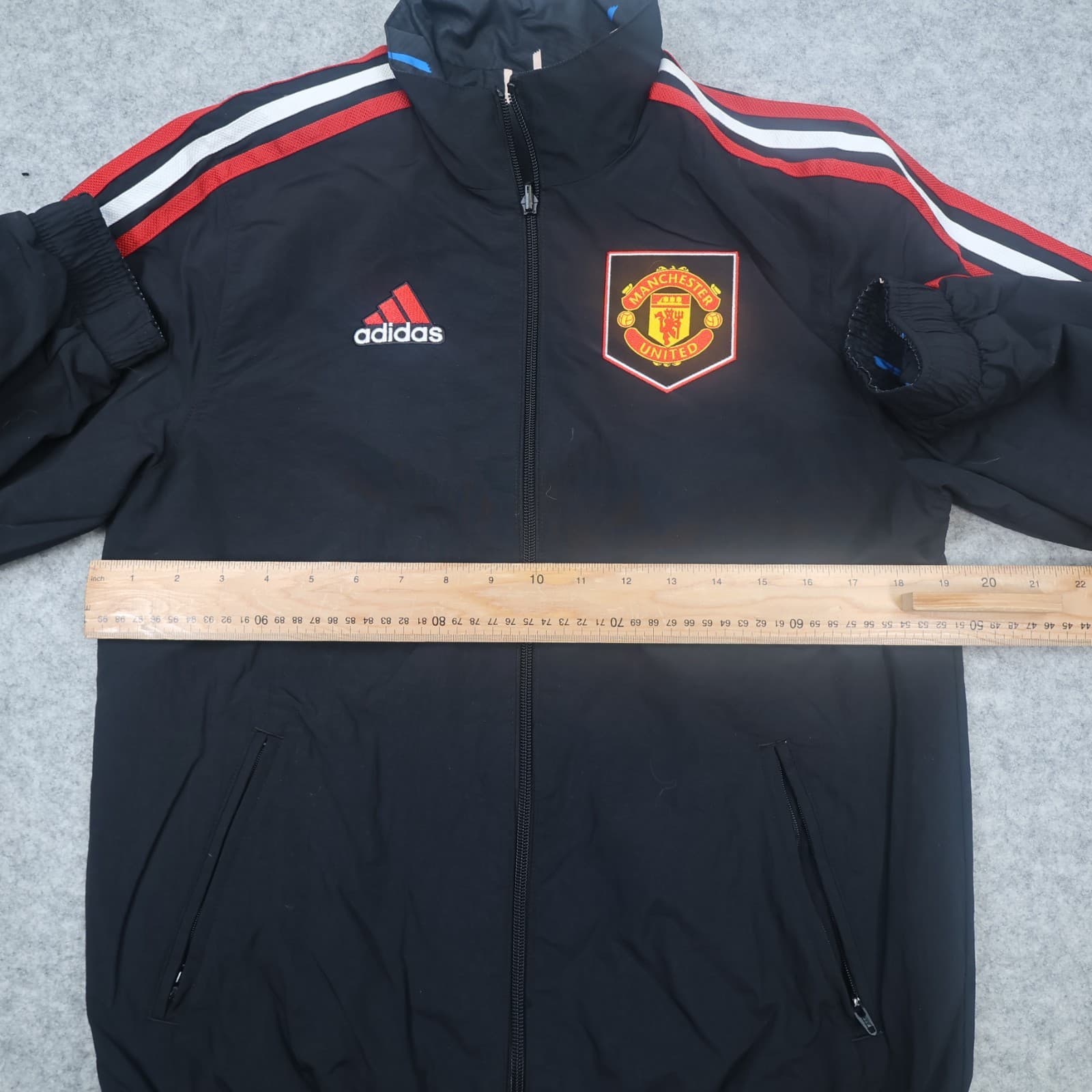 Manchester United Jacket 13-14 Years 164 Black Tracksuit Reversible Adidas Kids photo 9