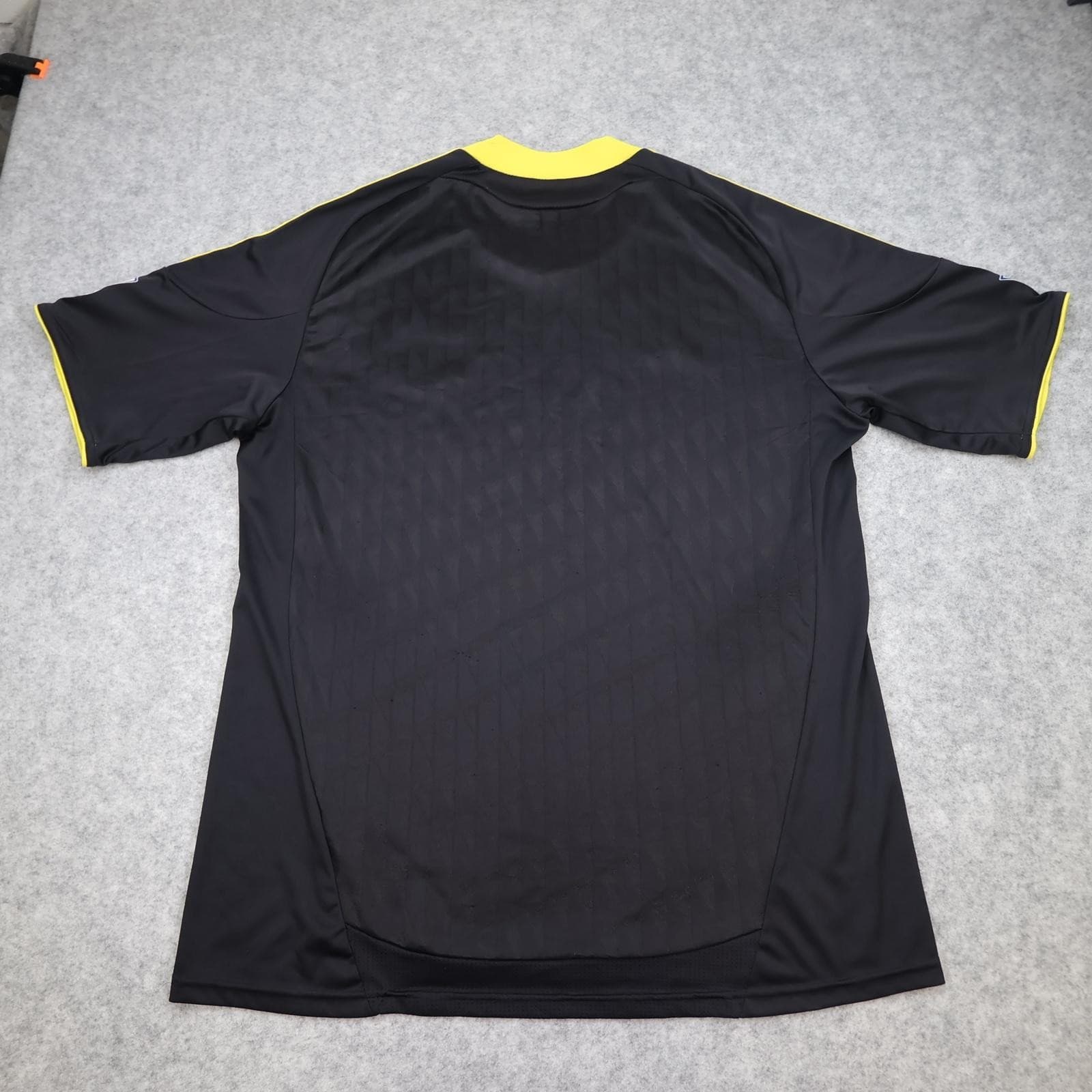 Liverpool Shirt Mens XL Black Away 2010 2011 Football Adidas Standard Chartered photo 2