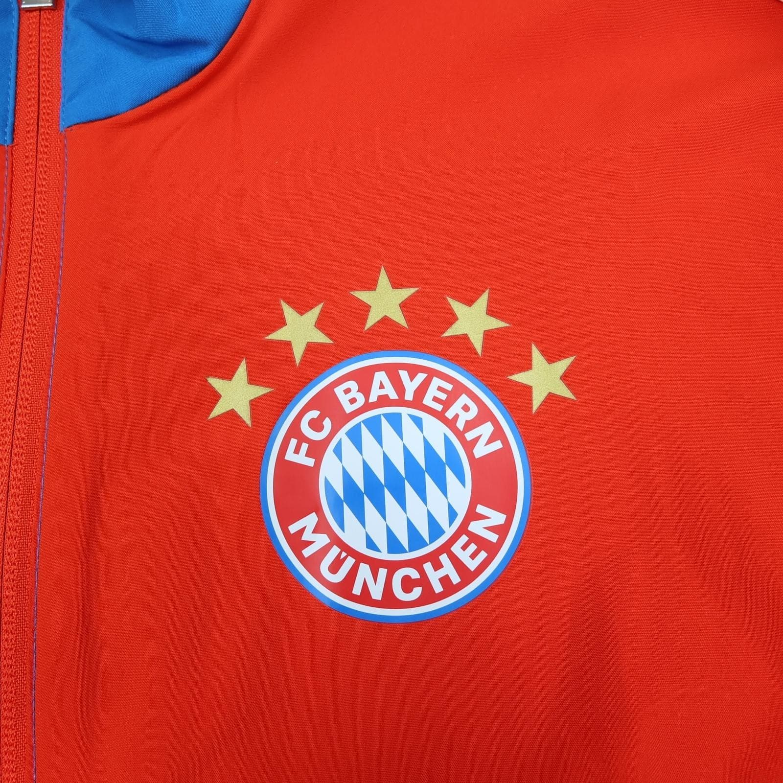 FC Bayern Munich Jacket Mens XS Red Blue 2022 2023 Football Adidas AEROREADY photo 3