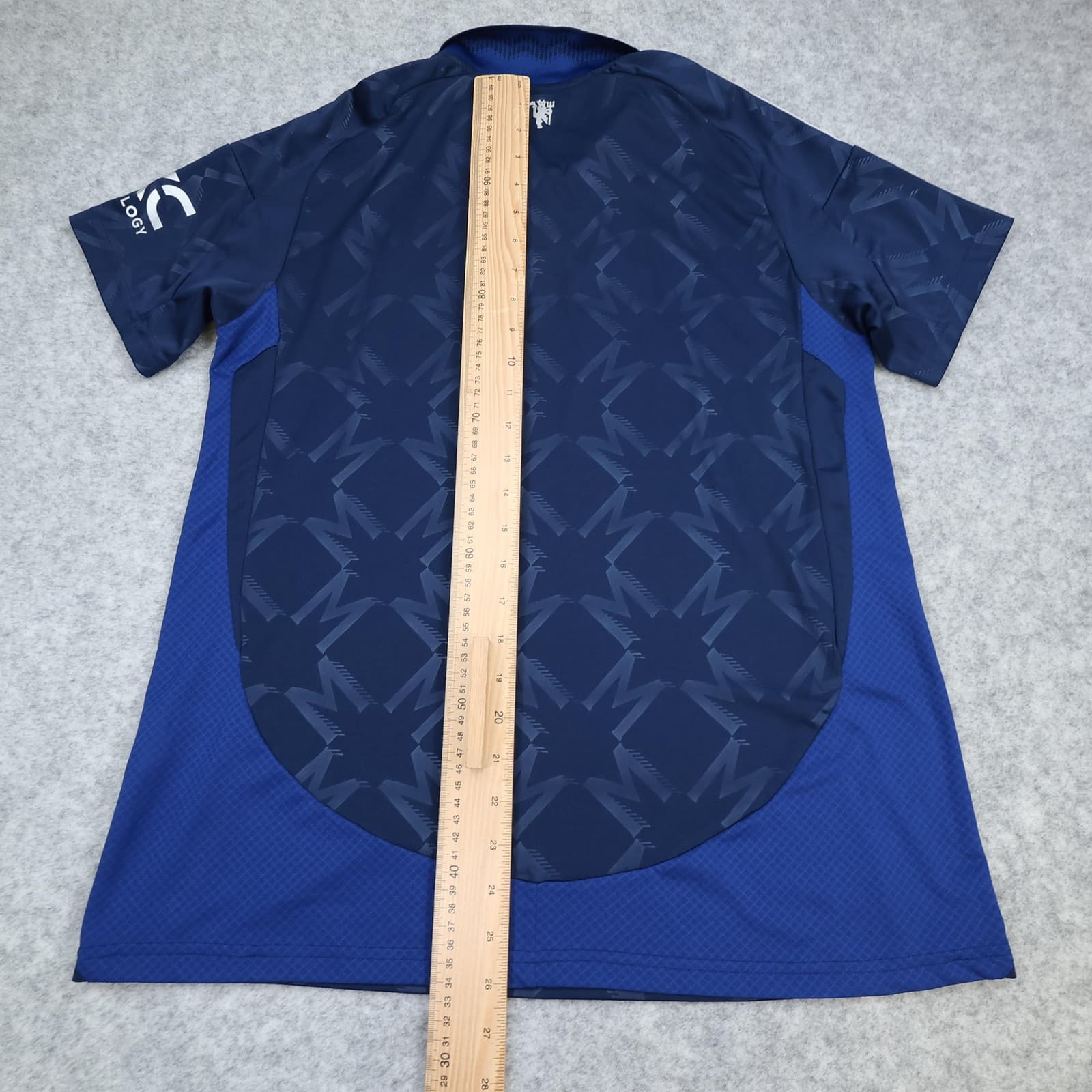 Manchester United Shirt Mens Large Blue 3rd Kit 2024 Football Adidas Snapdragon photo 11