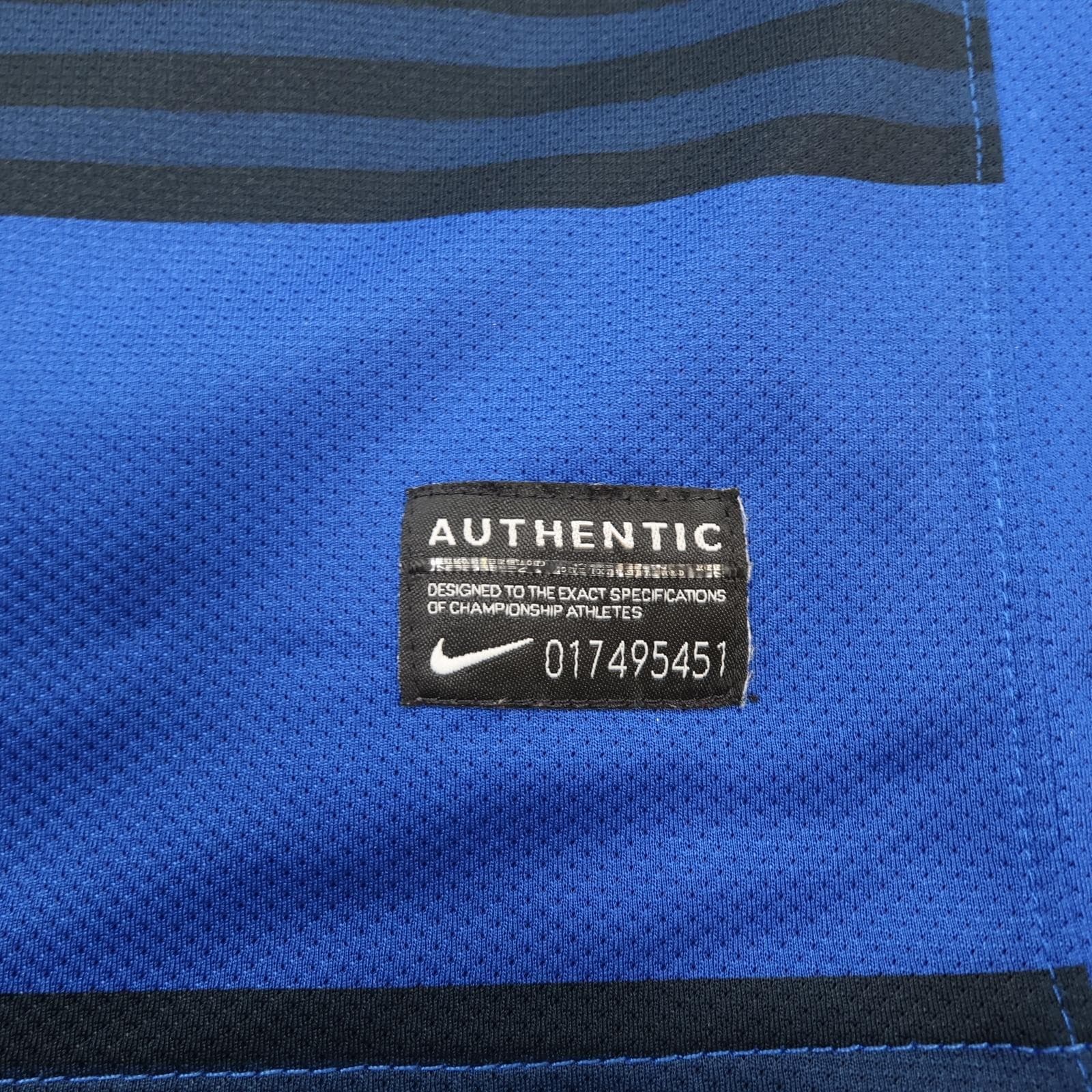 Manchester United Away Shirt Mens Large Blue 2011 2012 EPL Phil Jones Nike photo 3
